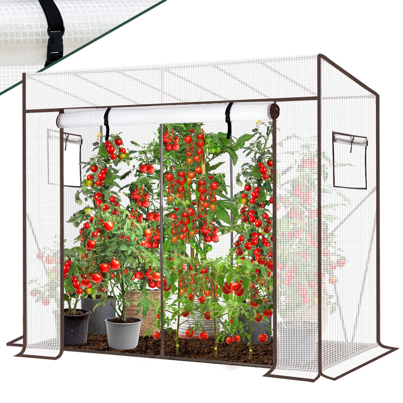 Sekey Tomatengewächshaus Gewächshaus Folie Treibhaus Foliengewächshaus günstig online kaufen