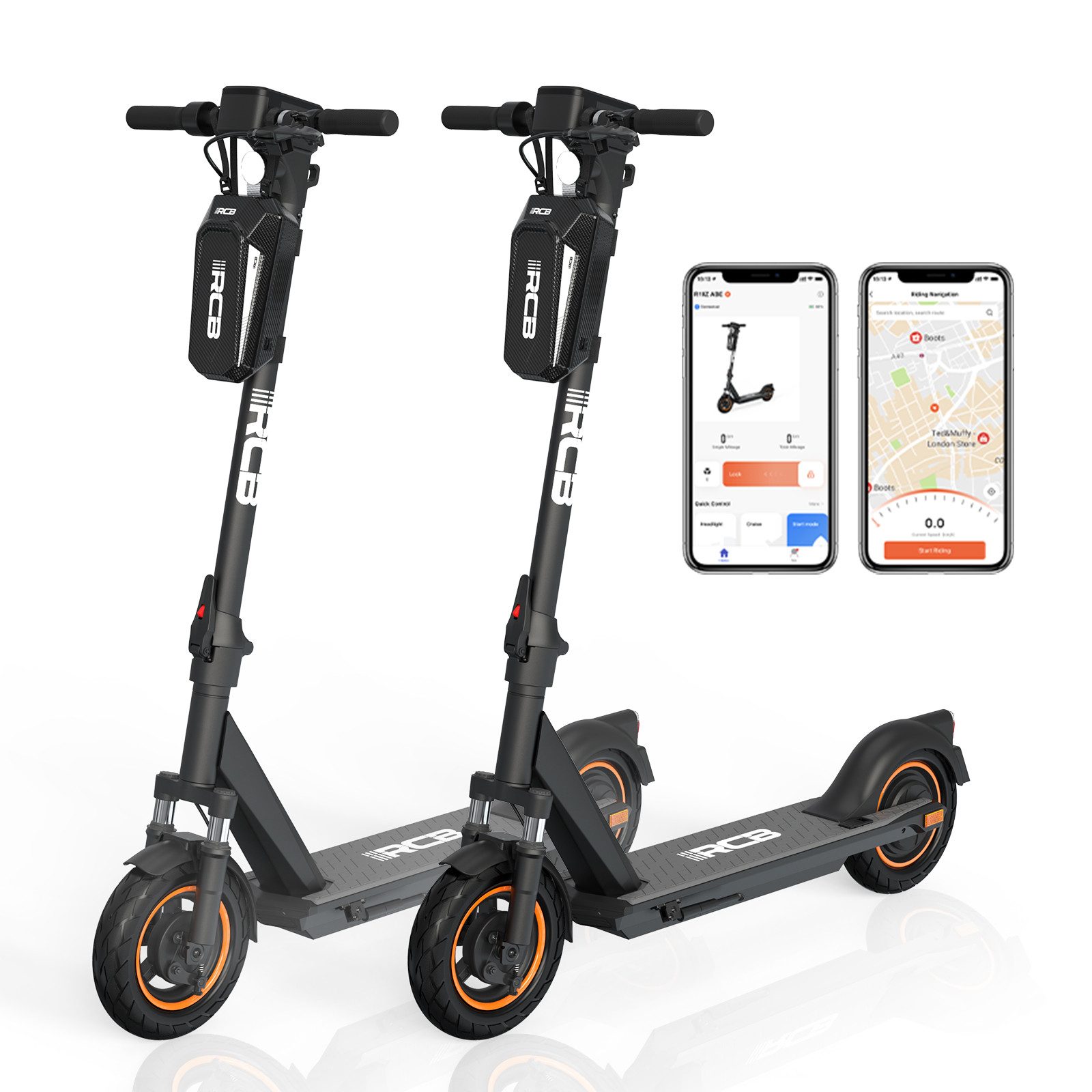 E-Scooter EV10Z mit Straßenzulassung (ABE), faltbar, bequeme Stoßdämpfung, APP