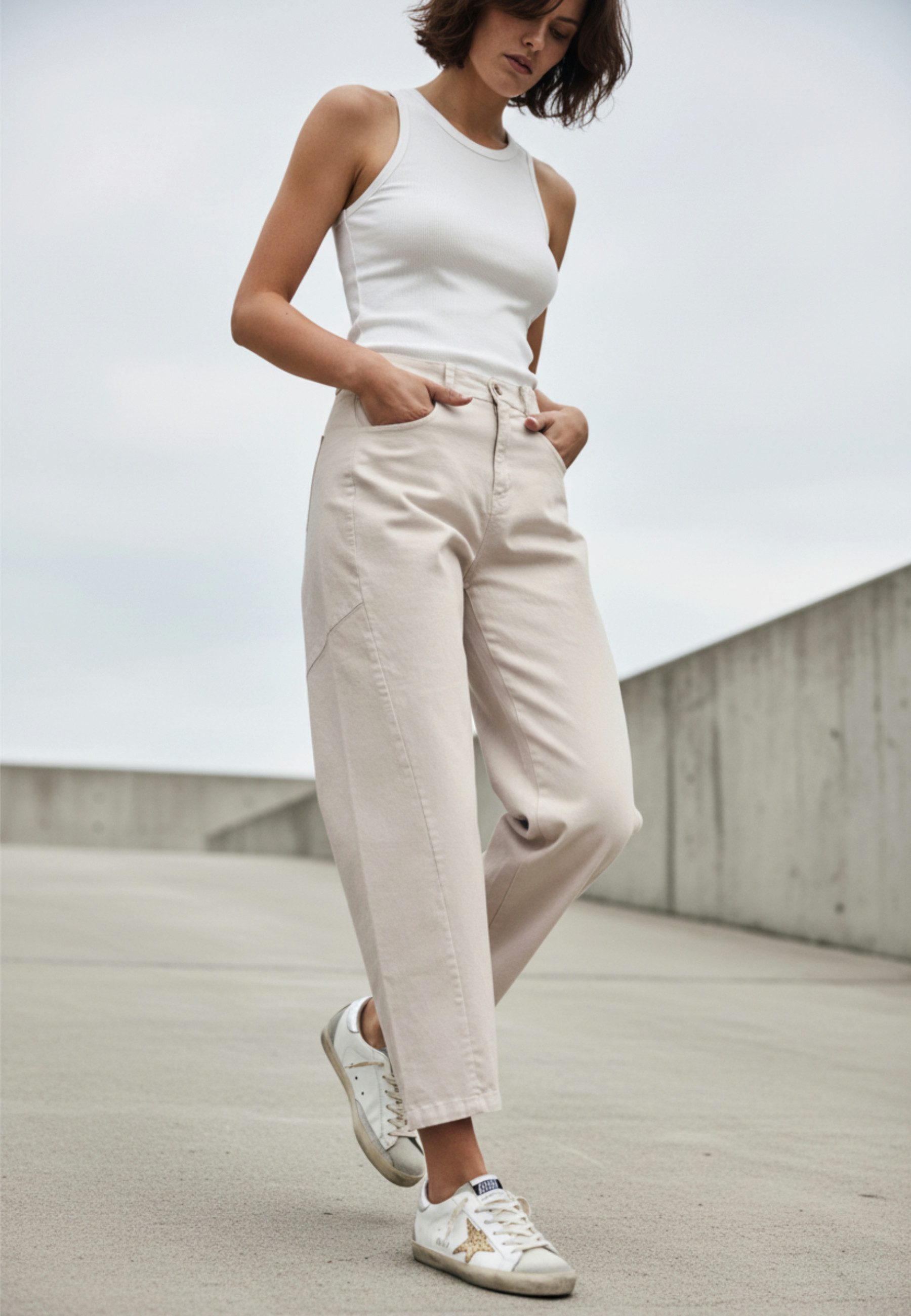 Andijamo-Fashion Chinohose BARREL LEG PANTS Barrel Fit, 5-Pocket günstig online kaufen