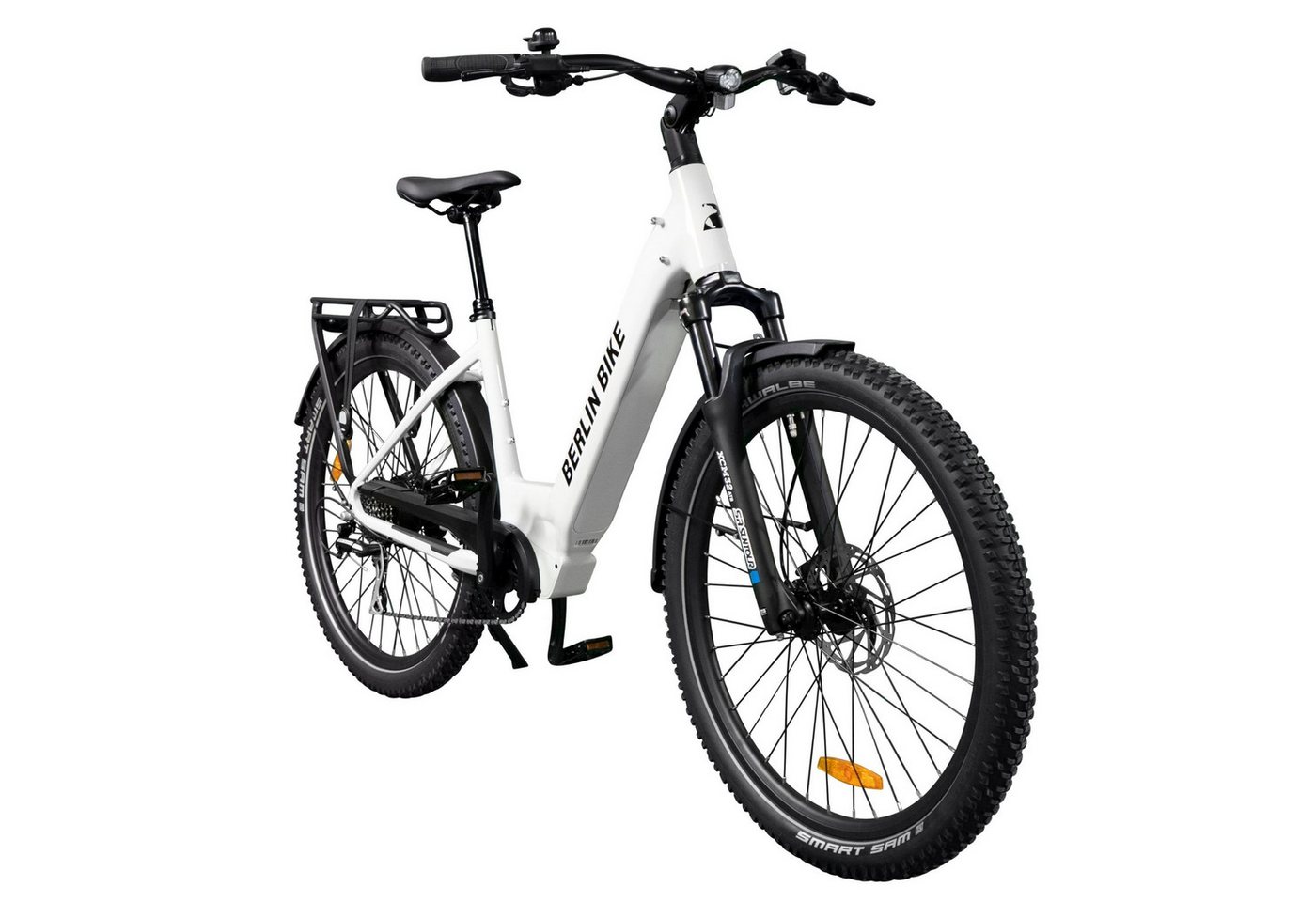 Thumbnail - BERLIN BIKE E-Bike Trekkingrad SUV - Gelände, 27.5"x2.35" Reifen, Vollfederung, Reichweite ca.100 km, 8 Gang Shimano, Hi...