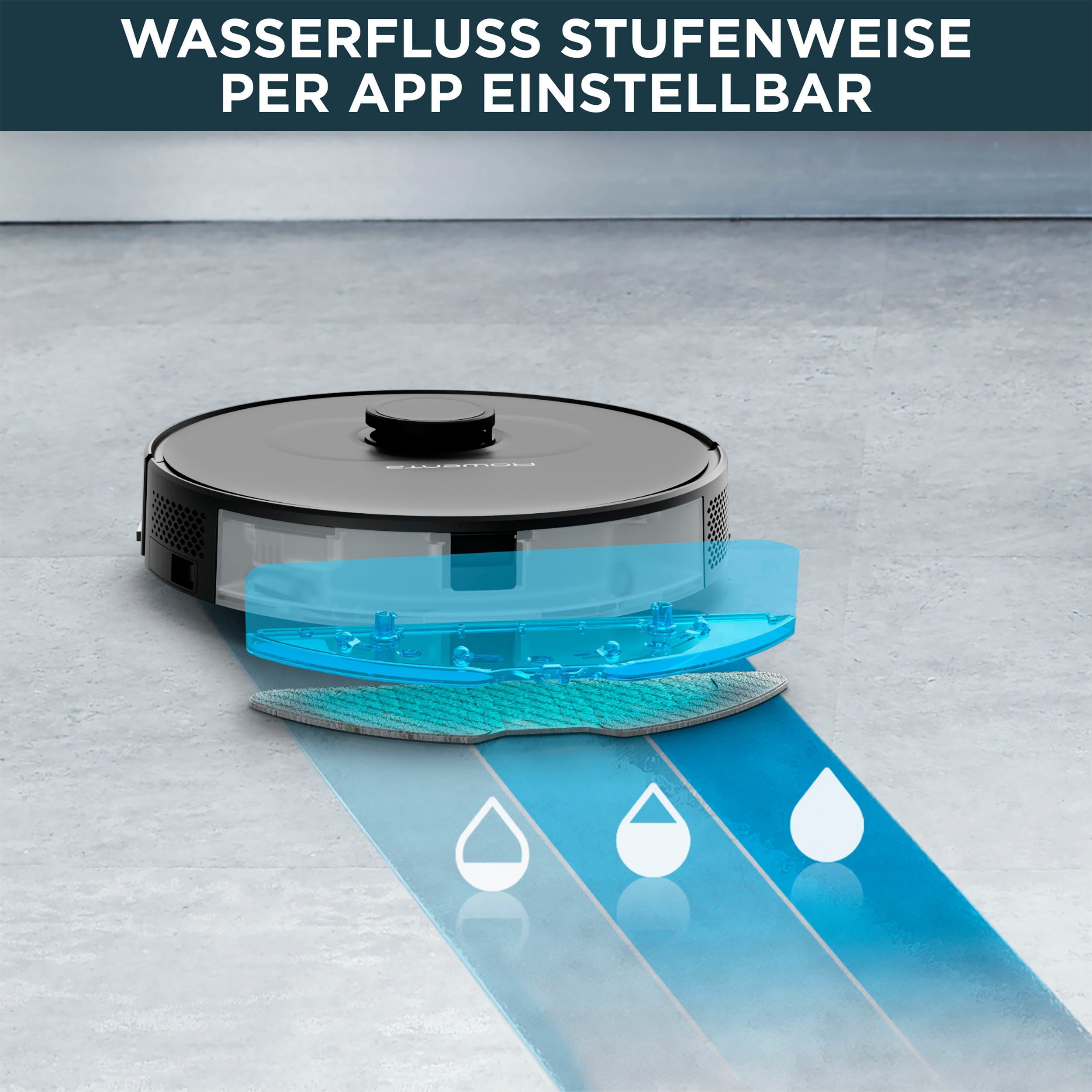 saugen Absaug-Station, wischen RR8585 Serie Rowenta Saugroboter und 75+, ultra-präzise Laser-Navigation, X-Plorer