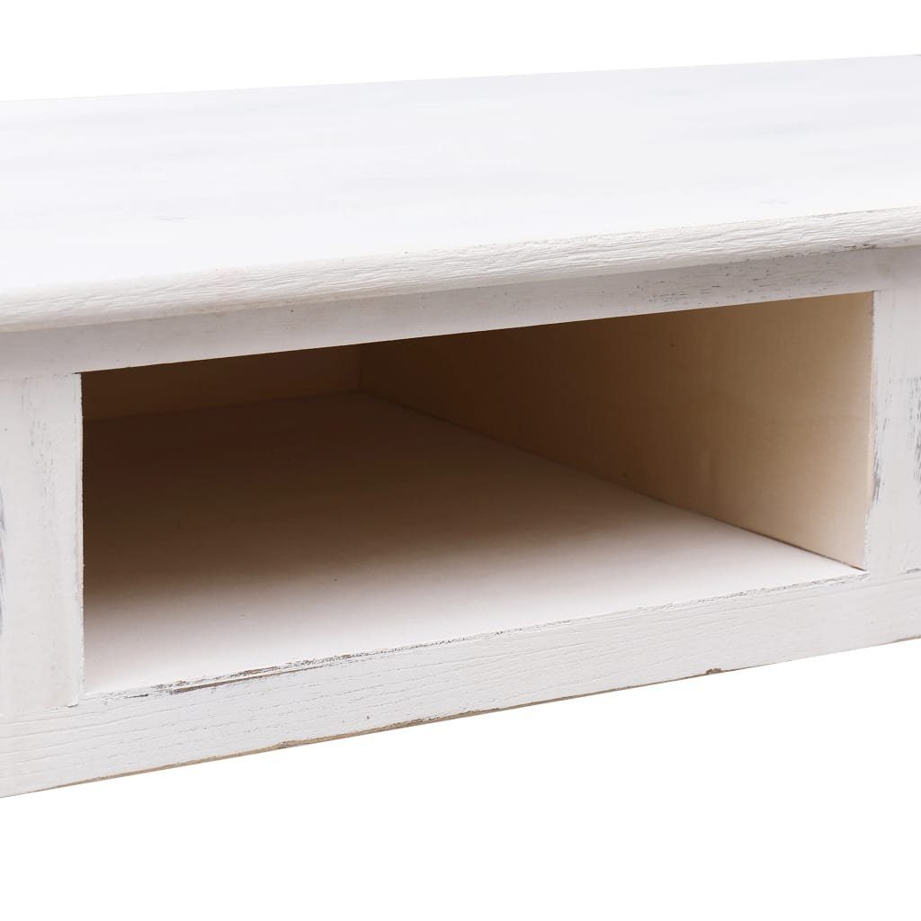 furnicato Beistelltisch Konsolentisch Antik-Weiß cm (1-St) Holz 45 76 110 x x