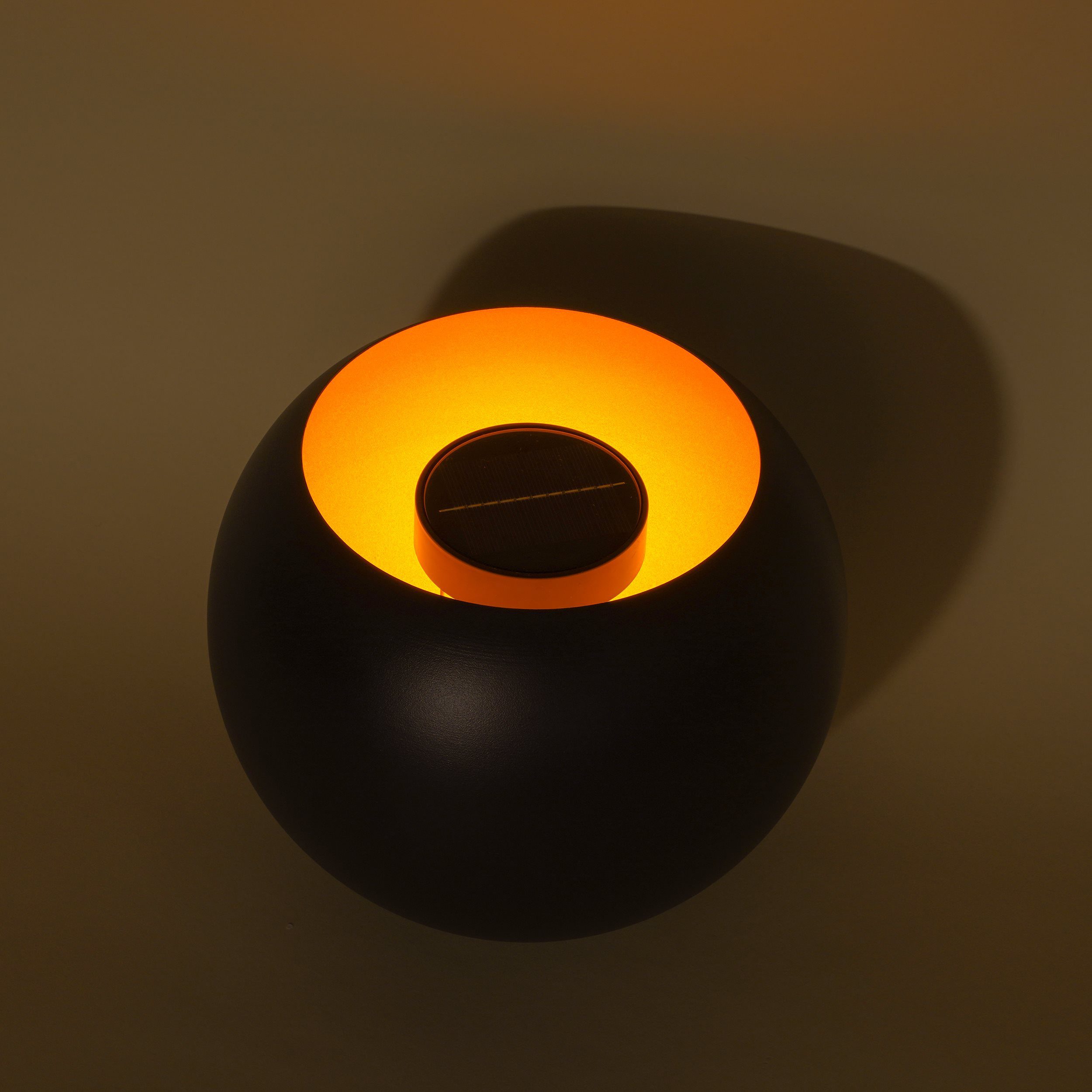 esotec LED Gartenleuchte Solar Feuerschale FIRE POT, 26x21cm, 66 LEDs, 1300-1500K, außen 102365