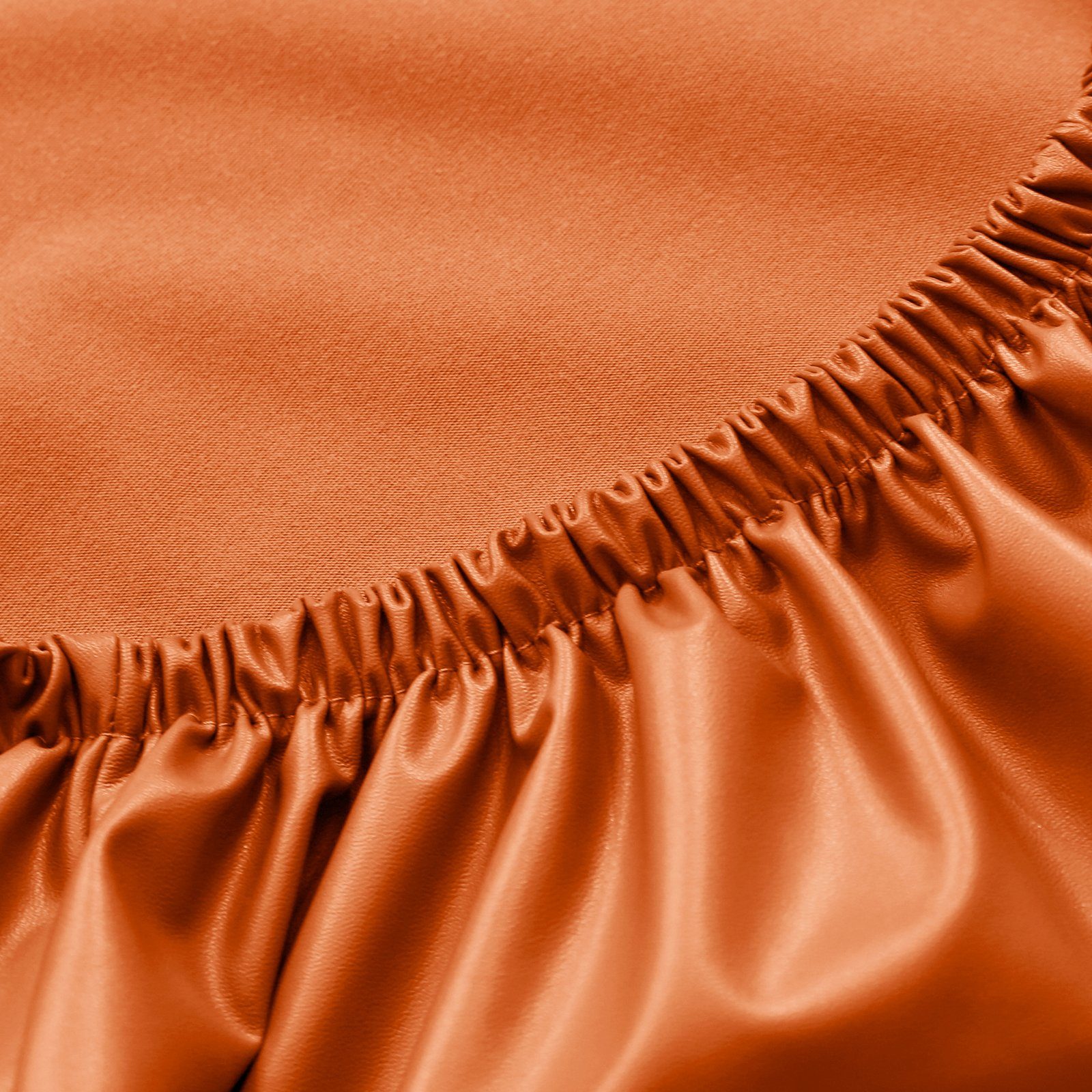 Stretch, Bankett Kunstleder, Rosnek für Stuhlhusse Orange Hochzeit Wasserdicht, Speisesaal,