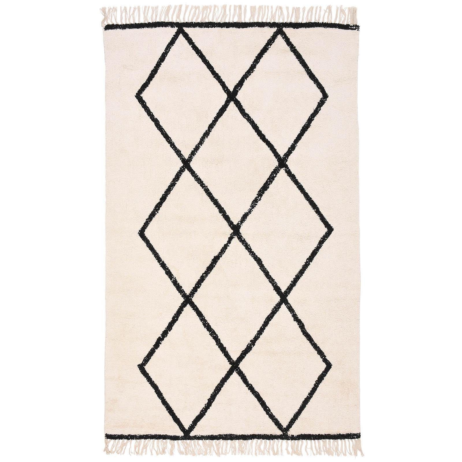Teppich Teppich Xenia, Depot, Rechteckig, aus Baumwolle, L 180 Zentimeter,  B 120 Zentimeter