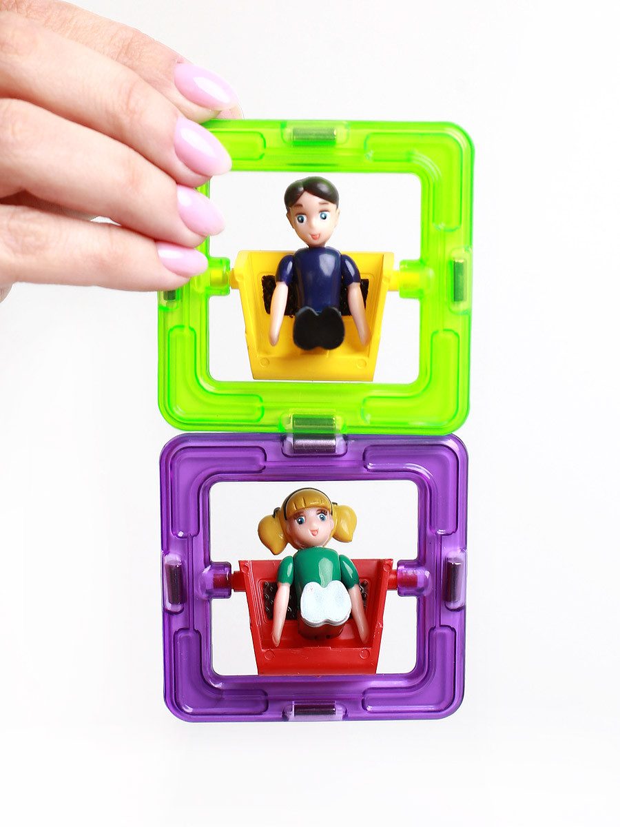 MAGNIKON Magnetspiel Bauklötze Erweiterung seltene Teile Magnetische Bausteine Magnetspielbausteine, (Zusatzset Magnetbausteine, 2 St., Bausteine), stabile Baumodelle