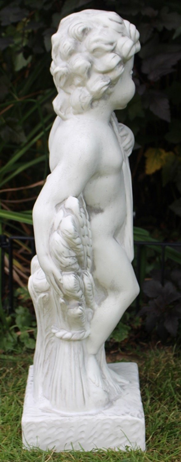 klassische Putte 70 Skulptur Müller cm Vierjahreszeiten Müller Otto Gartenskulptur Figur H Kunststoff Statue stehend Deko Sommer