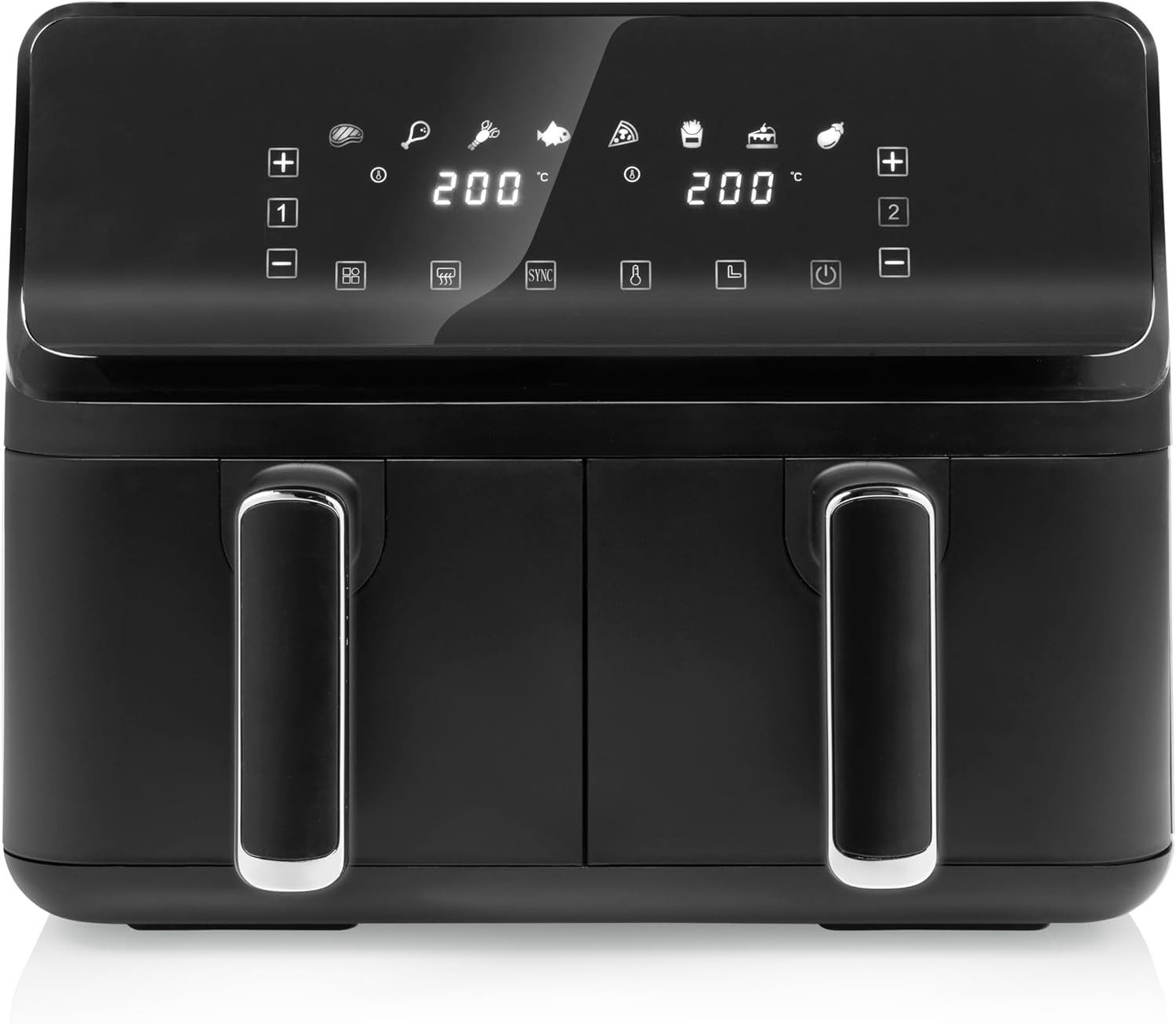 Tristar Heißluftfritteuse, 2700 W, Doppelkorb - 2x4L - Individuelle Korbtemperatur - PFAS frei