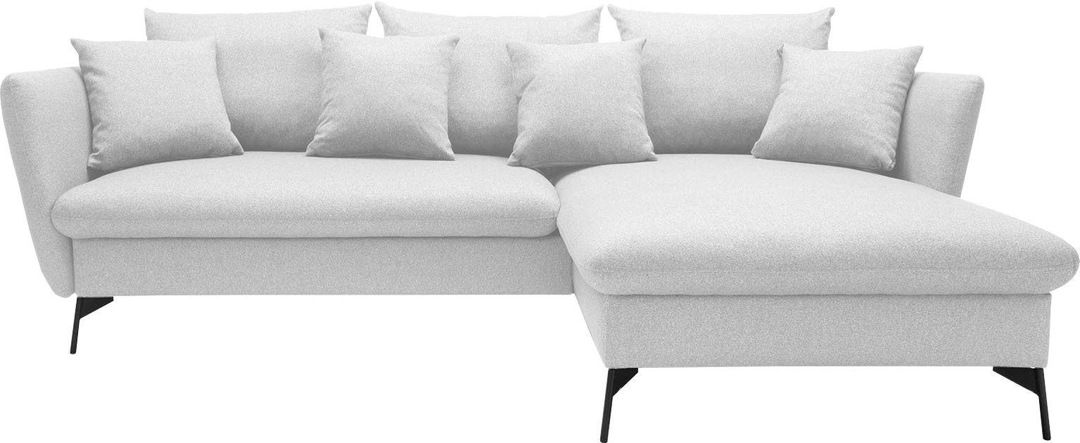 andas Ecksofa "LIVORNO,258 cm, L-Form,", Schlaffunktion u. Bettkasten (139/ günstig online kaufen