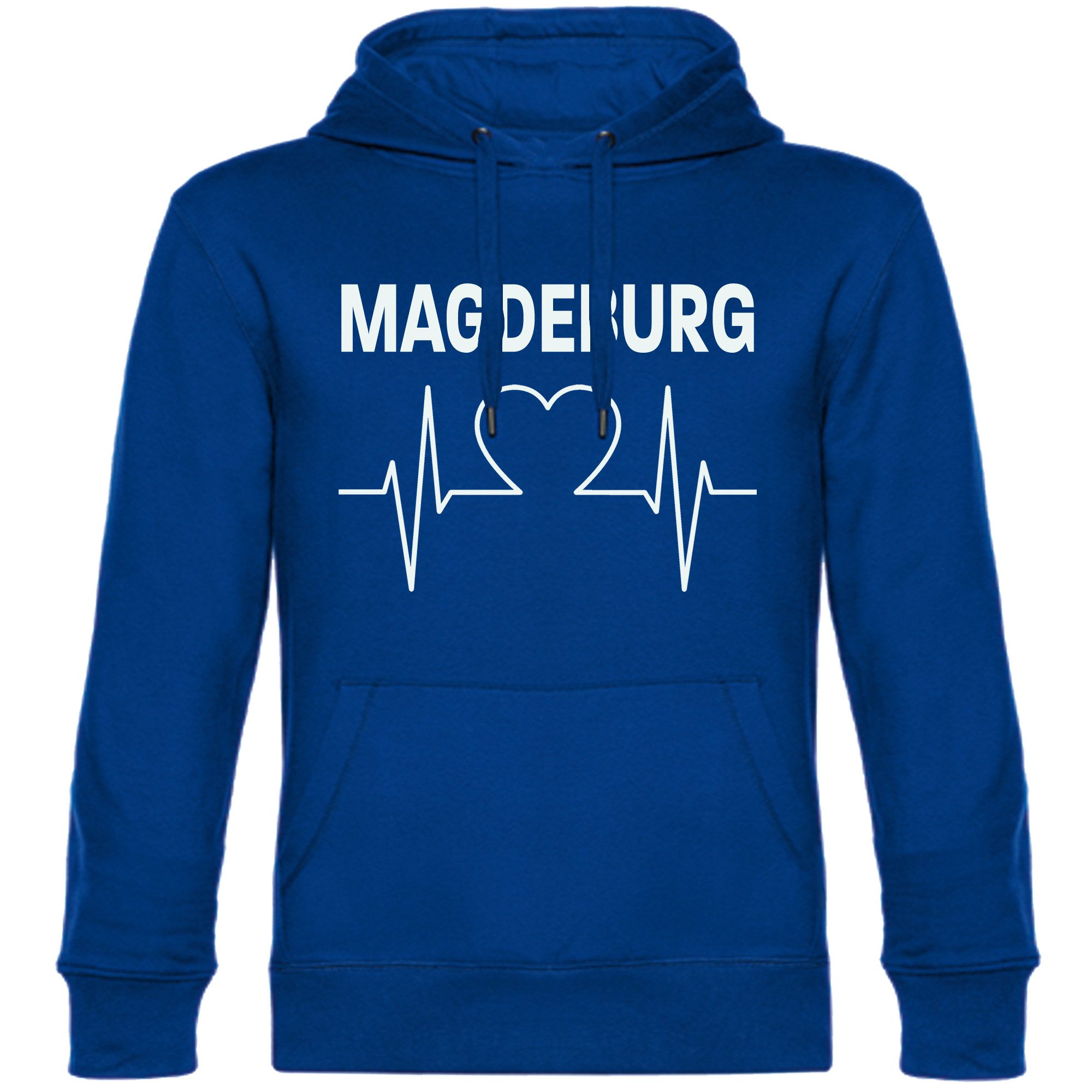 multifanshop Kapuzensweatshirt Magdeburg - Herzschlag - günstig online kaufen