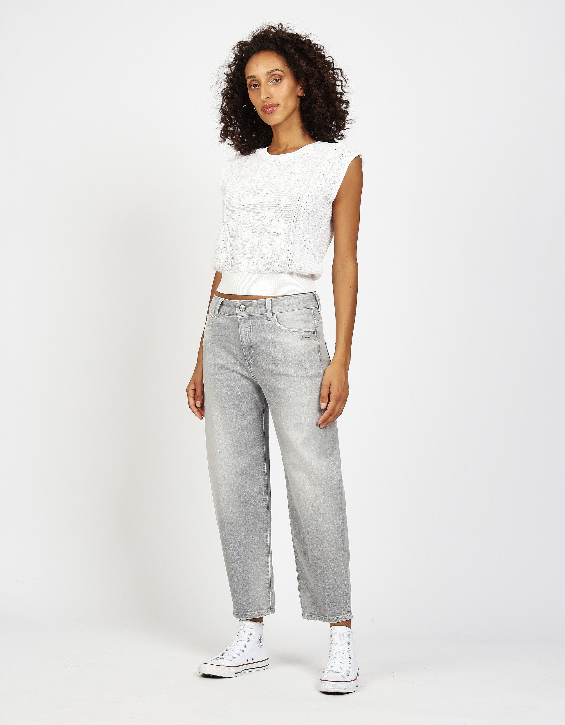 GANG Weite Jeans 94IDA - Damen Baggy Jeans - Barrel Fit - O Shape Denim - v günstig online kaufen