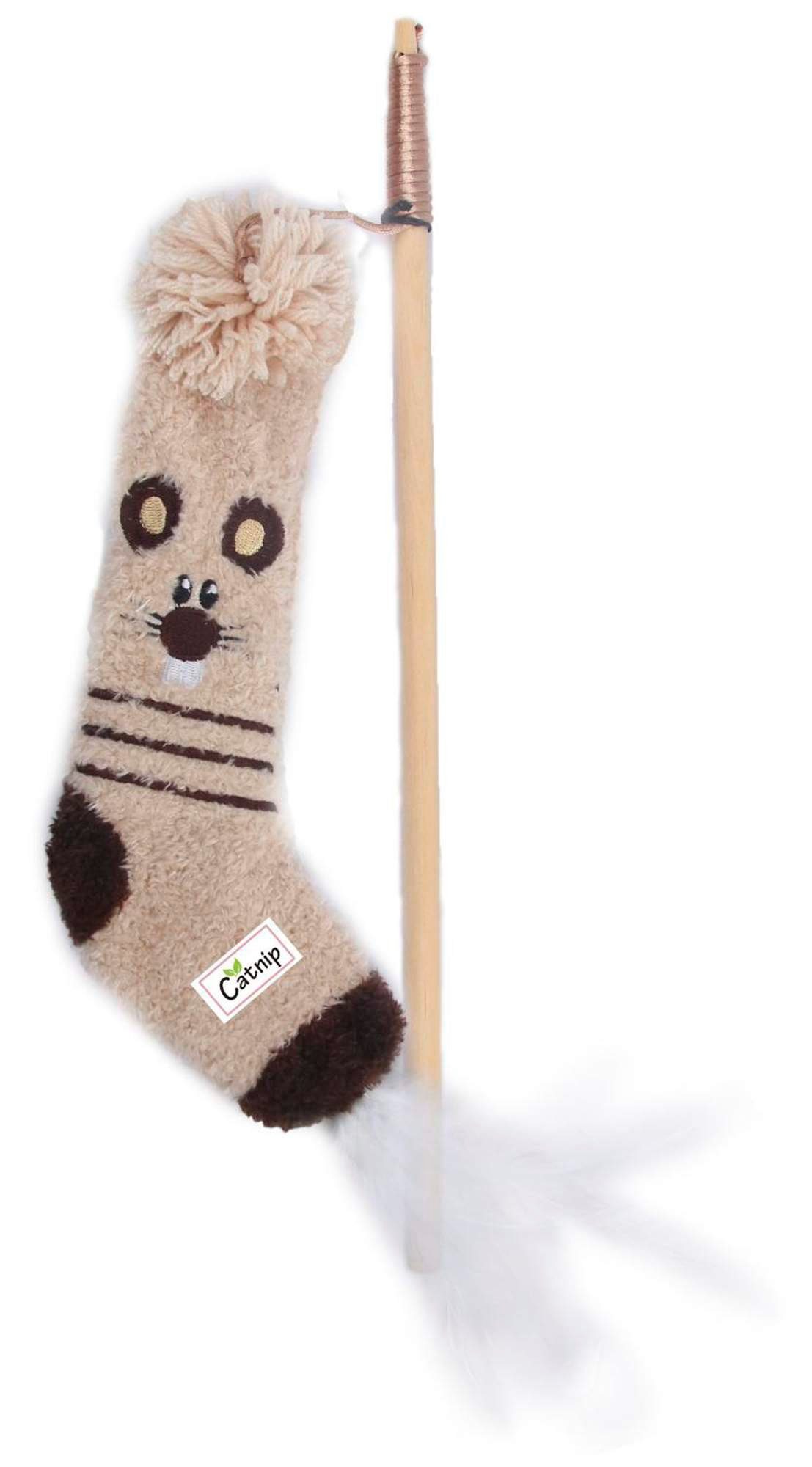 PETGARD Katzenangel »Spielangel Katzenangel Katzenspielzeug«, Maus-Socke  mit Holzstab und Katzenminze online kaufen | OTTO