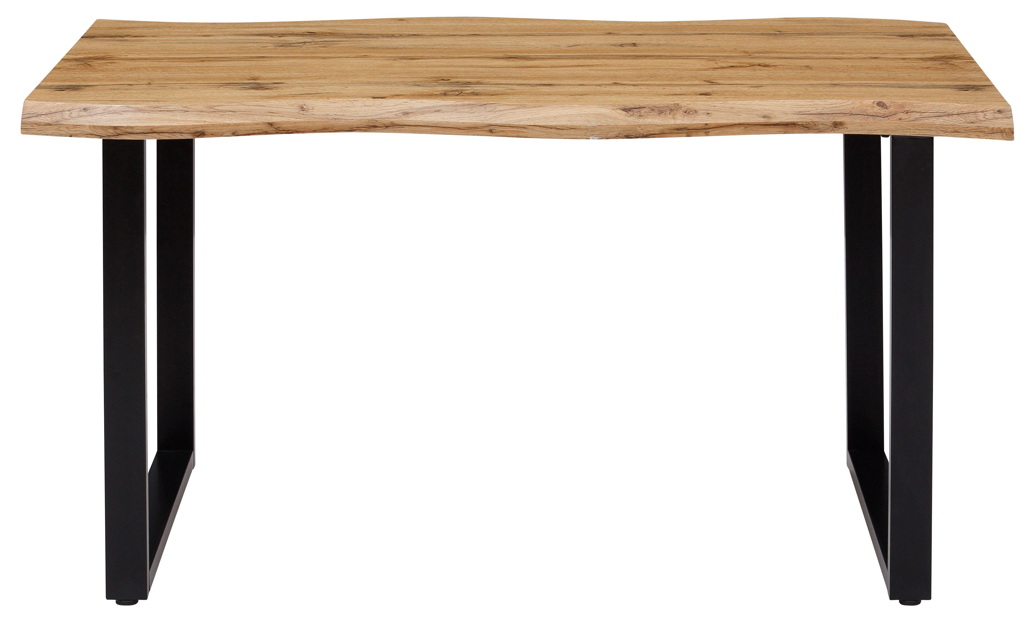 HELA Essgruppe GISELLE Esszimmer, Essgruppe, Sitzgruppe TOPSELLER!, (Set, 5-tlg., 5er Set, Tisch plus 4 Stühle), Esstisch U-Gestell Metall, Tischplatte mit Baumkante, OTTOs Choice