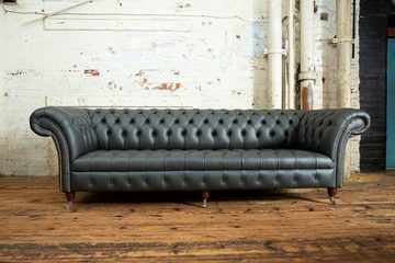 JVmoebel Chesterfield-Sofa, Chesterfield 4 Sitzer Sofa Design Sofa Couch 265 cm