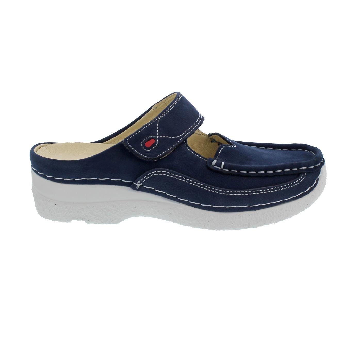 Wolky ROLL SLIPPER Clog, Denim, Antique nubuck, 0622711-820 Clog