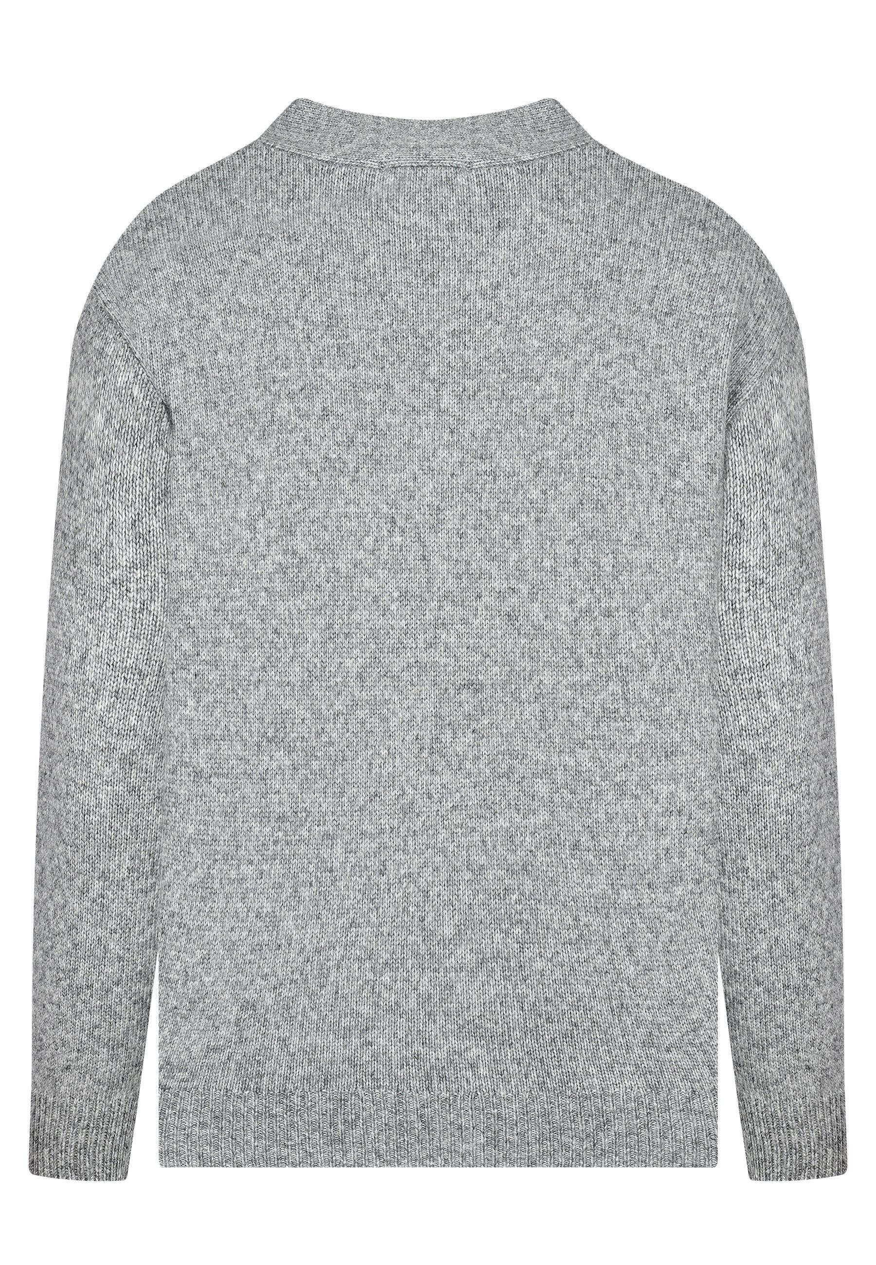 elanza Strickpullover Strickpullover in Hellgrau (1-tlg) günstig online kaufen