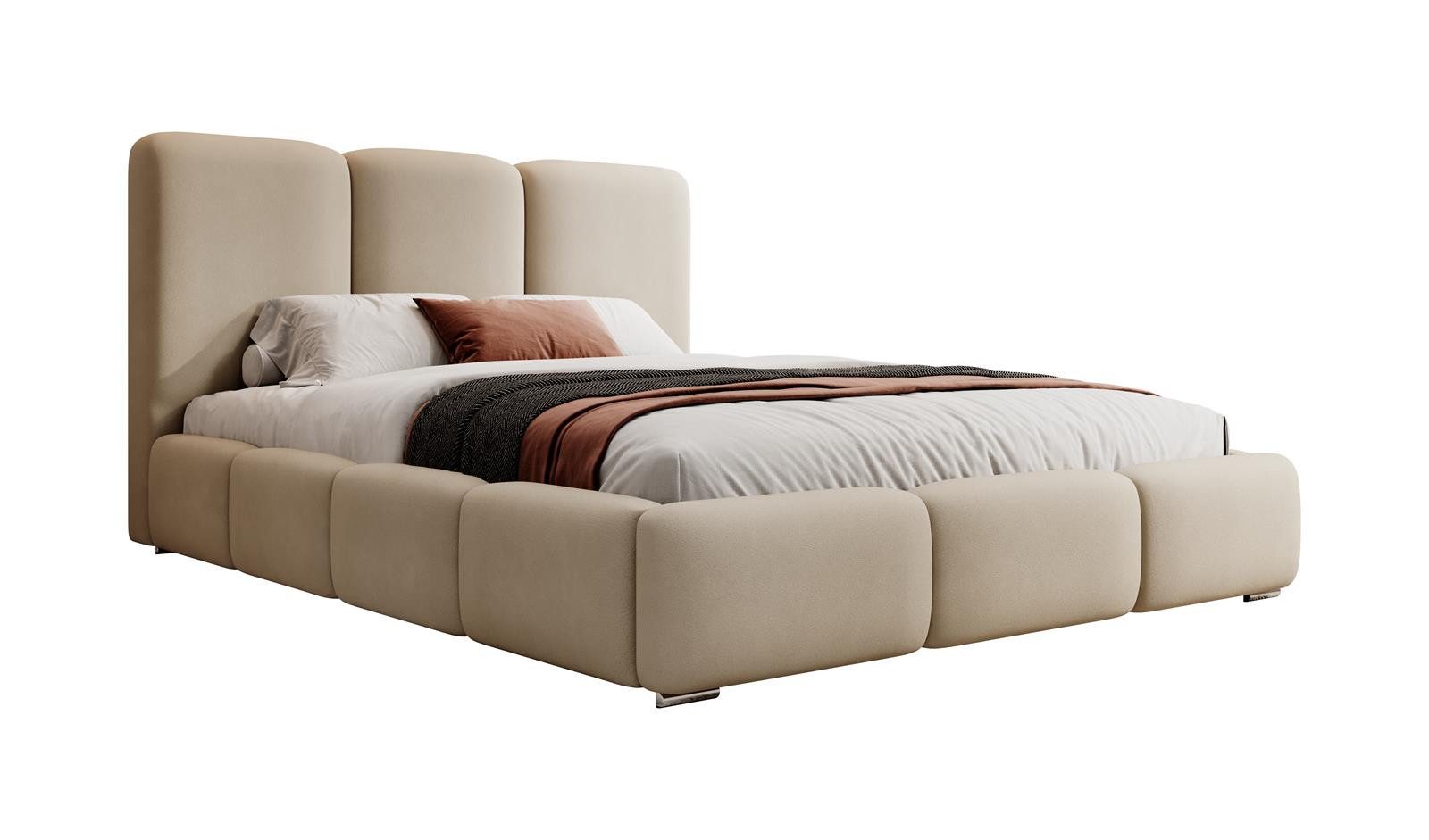 Compleo Polsterbett BUBBLE, Top ANGEBOT!, Designerbett, gepolstertes Kopfte günstig online kaufen