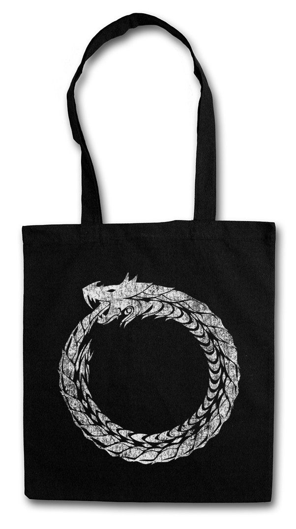 Beuteltasche Ouroboros Stofftasche Uroboros Schlange Ancient Myths Mythologie Snake