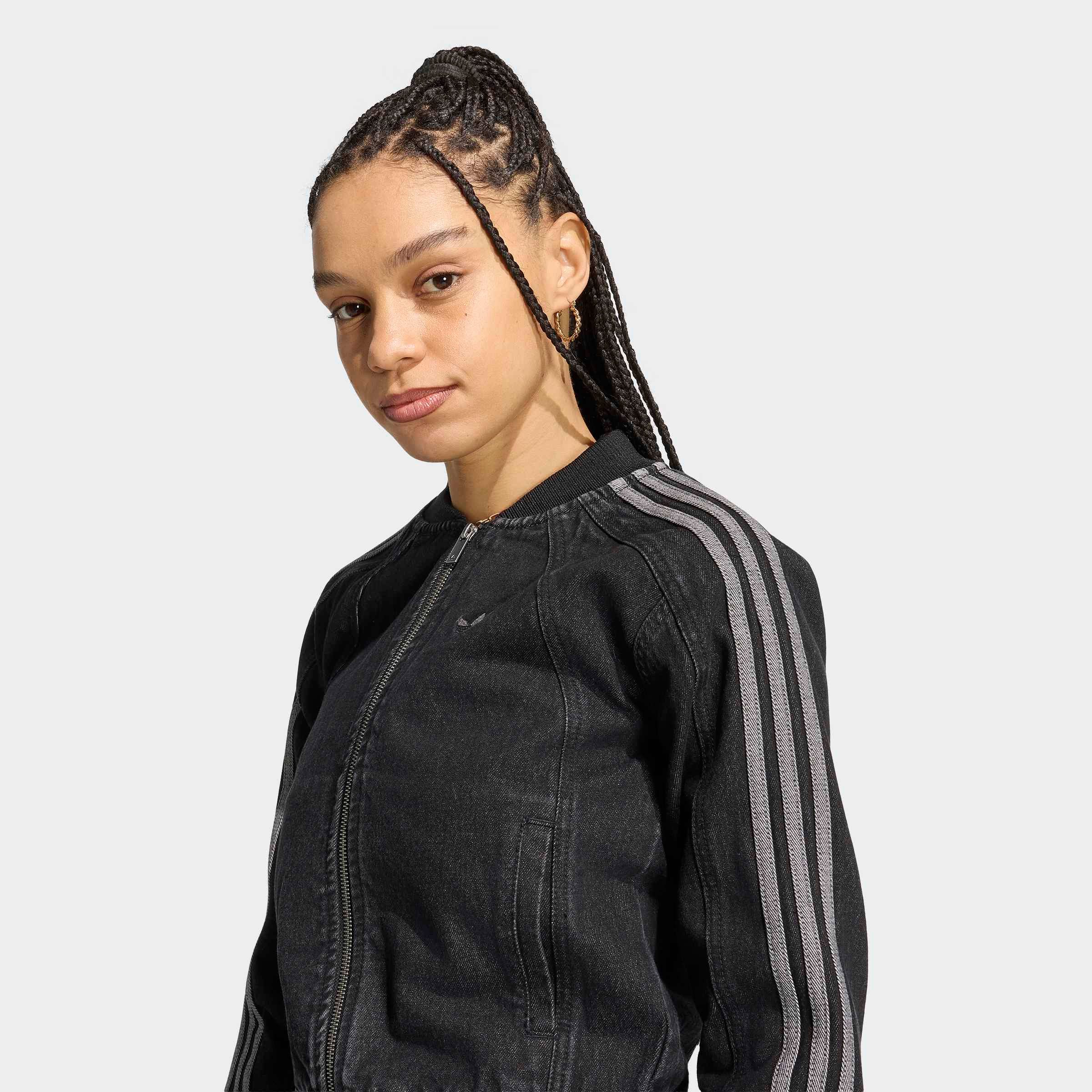 adidas Originals Outdoorjacke SST 2.0 DENIM für Erwachsene, mit Reißverschluss, aus Baumwolle