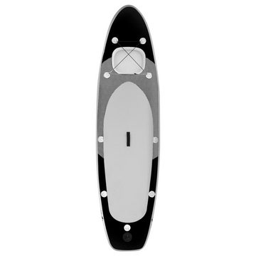 vidaXL Schlauchboot SUP-Board-Set Aufblasbar Schwarz 330x76x10 cm