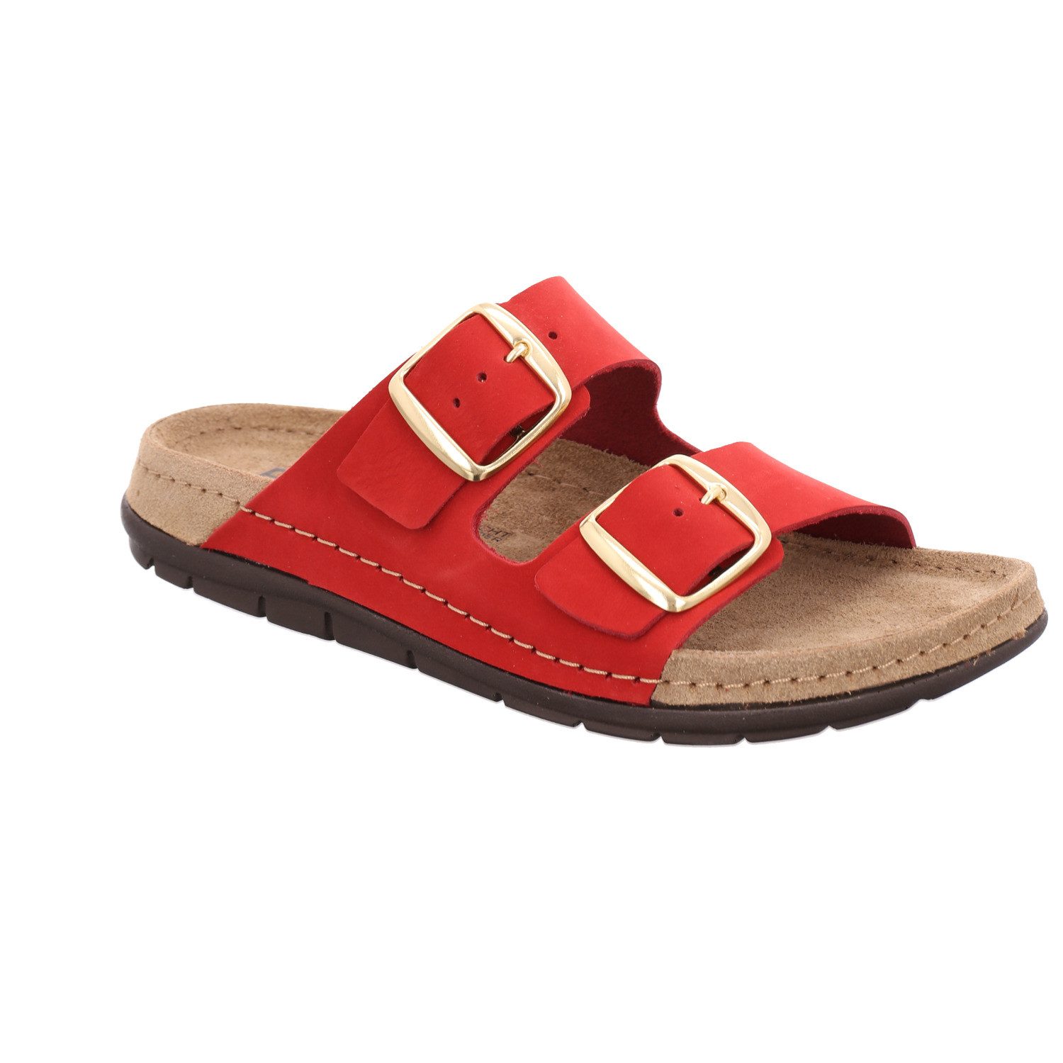 Rohde Rodigo-D Pantolette Sommerschuh, Schlappen, Hausschuh mit Schnallenverschluss