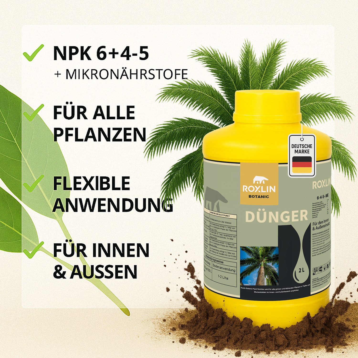 Roxlin Gartendünger Palm Dünger 2L – günstig online kaufen