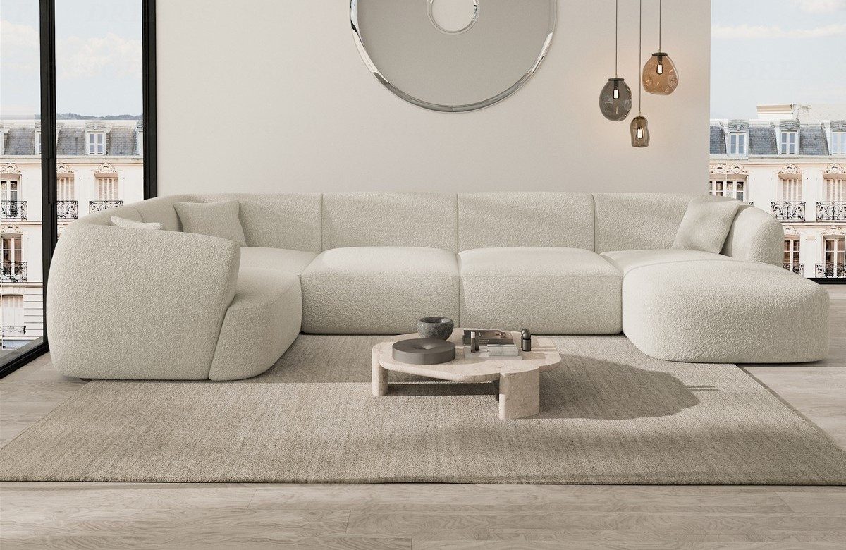 Sofa Dreams Wohnlandschaft Polster Sofa Stoff Wohnlandschaft Tabarca U Form günstig online kaufen