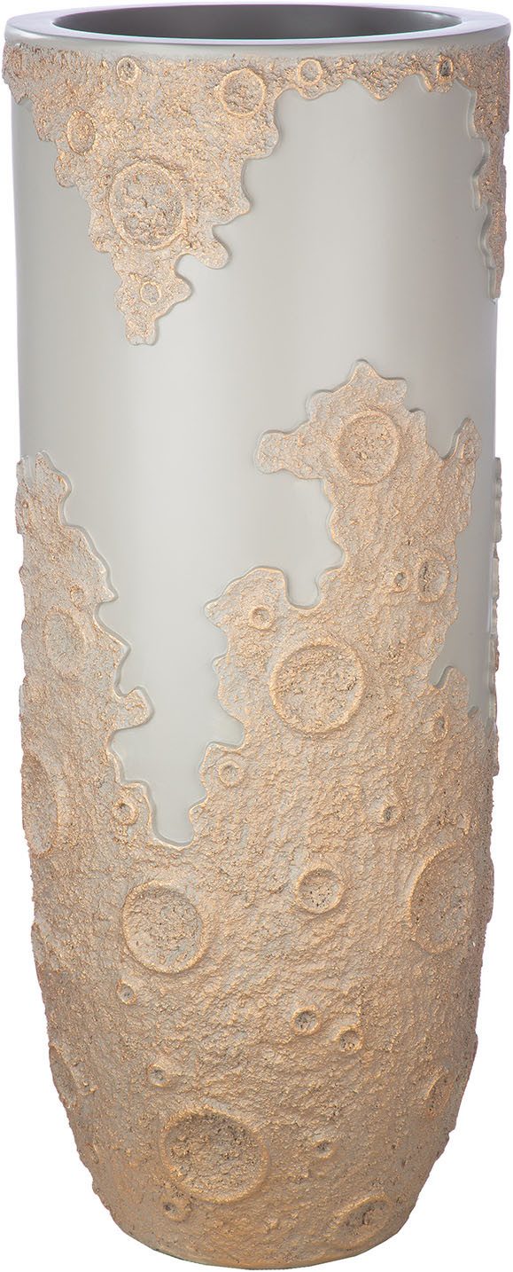 GILDE Übertopf Übertopf XXL rund Moon, nicht wasserdicht