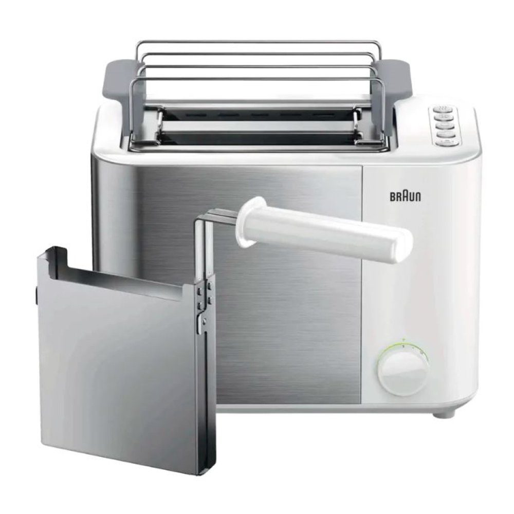 Braun Toaster HT5015 WH - Toaster - weiß/silber