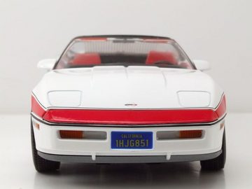 GREENLIGHT collectibles Modellauto Chevrolet Corvette C4 1984 weiß rot A-Team Modellauto 1:18 Greenlight, Maßstab 1:18