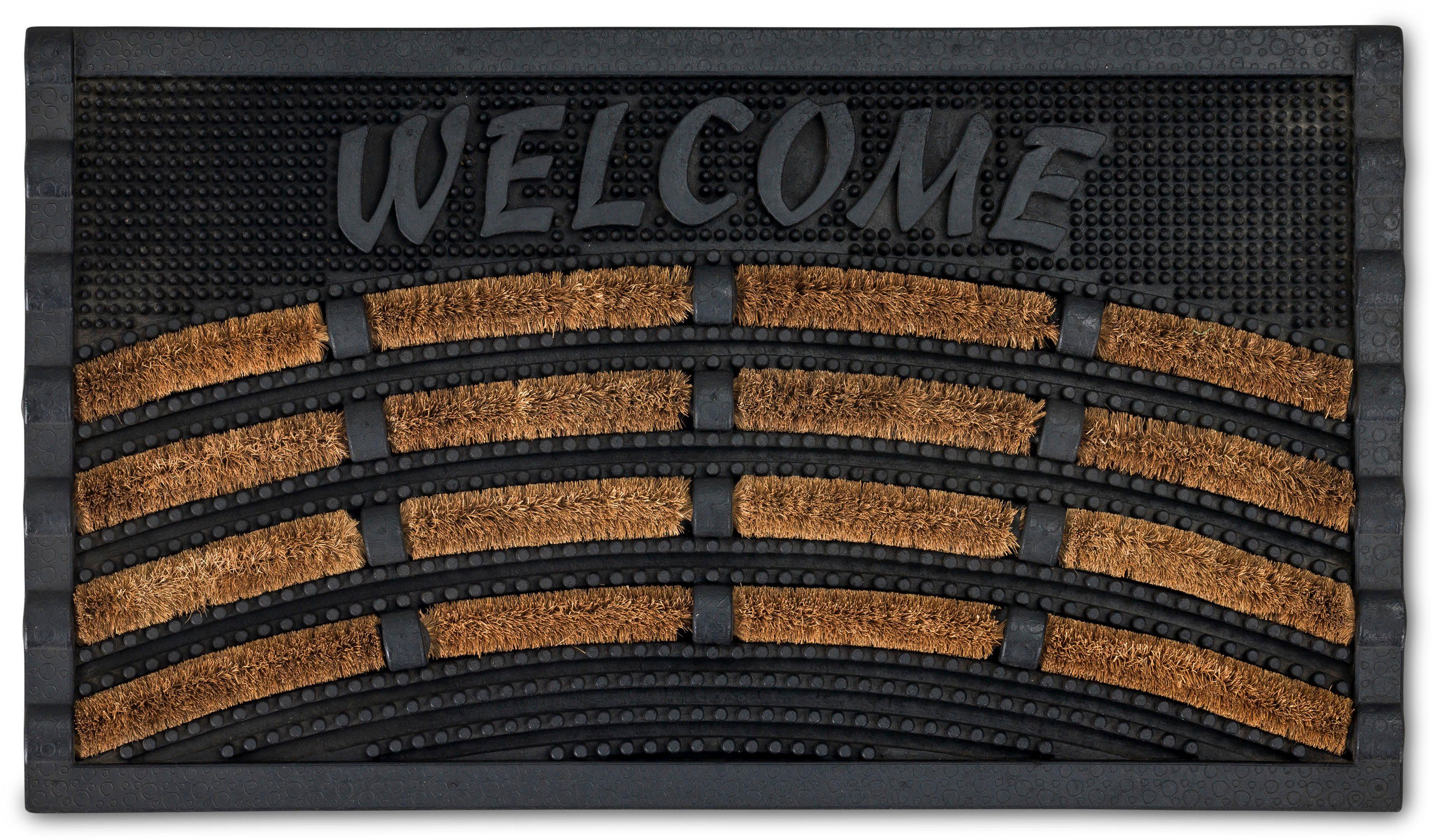 ASTRA Fußmatte Rimini, rechteckig, Höhe: 30 mm, Schmutzfangmatte, In- und Outdoor geeignet, 40x60 cm