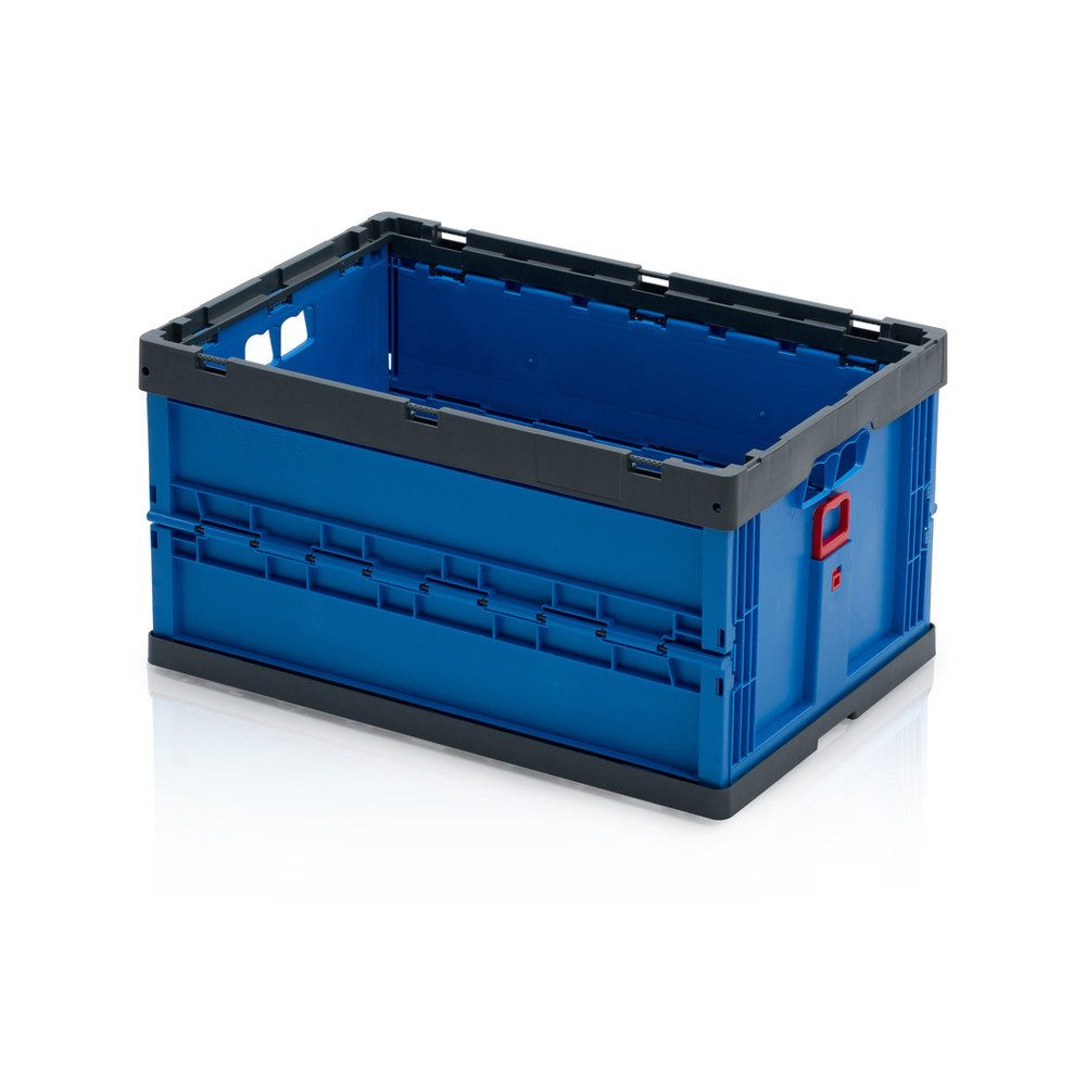 WETEC Aufbewahrungsbox EURO-Faltbox, mit Durchfassgriffen blau/grau