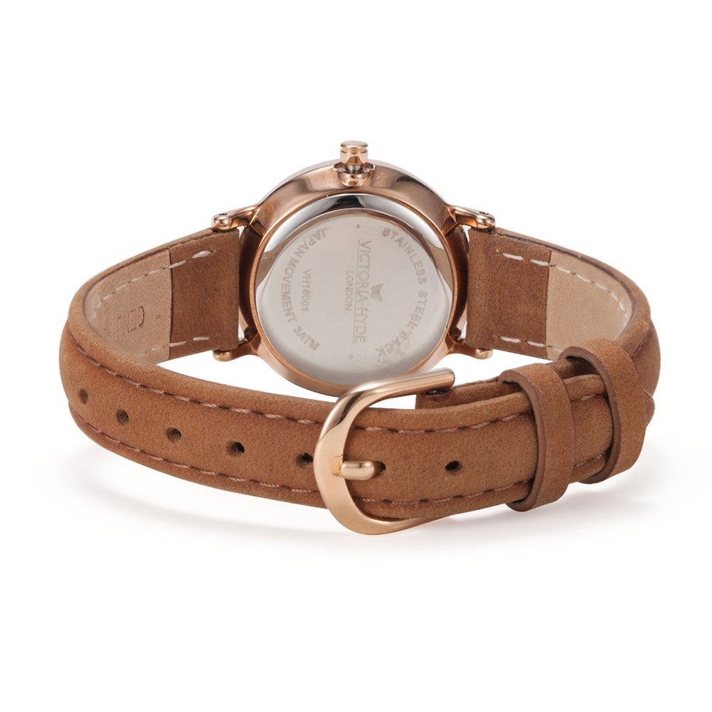 Victoria Hyde Quarzuhr Victoria Hyde Marble Dia Ultra Thin Minimalist Dam Lederarmband, (1-tlg., Kein Set)