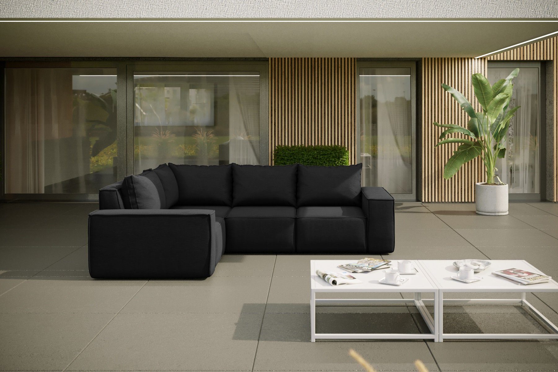 Fun Möbel Loungesofa Gartenmöbel Ecksofa GARDENT, günstig online kaufen