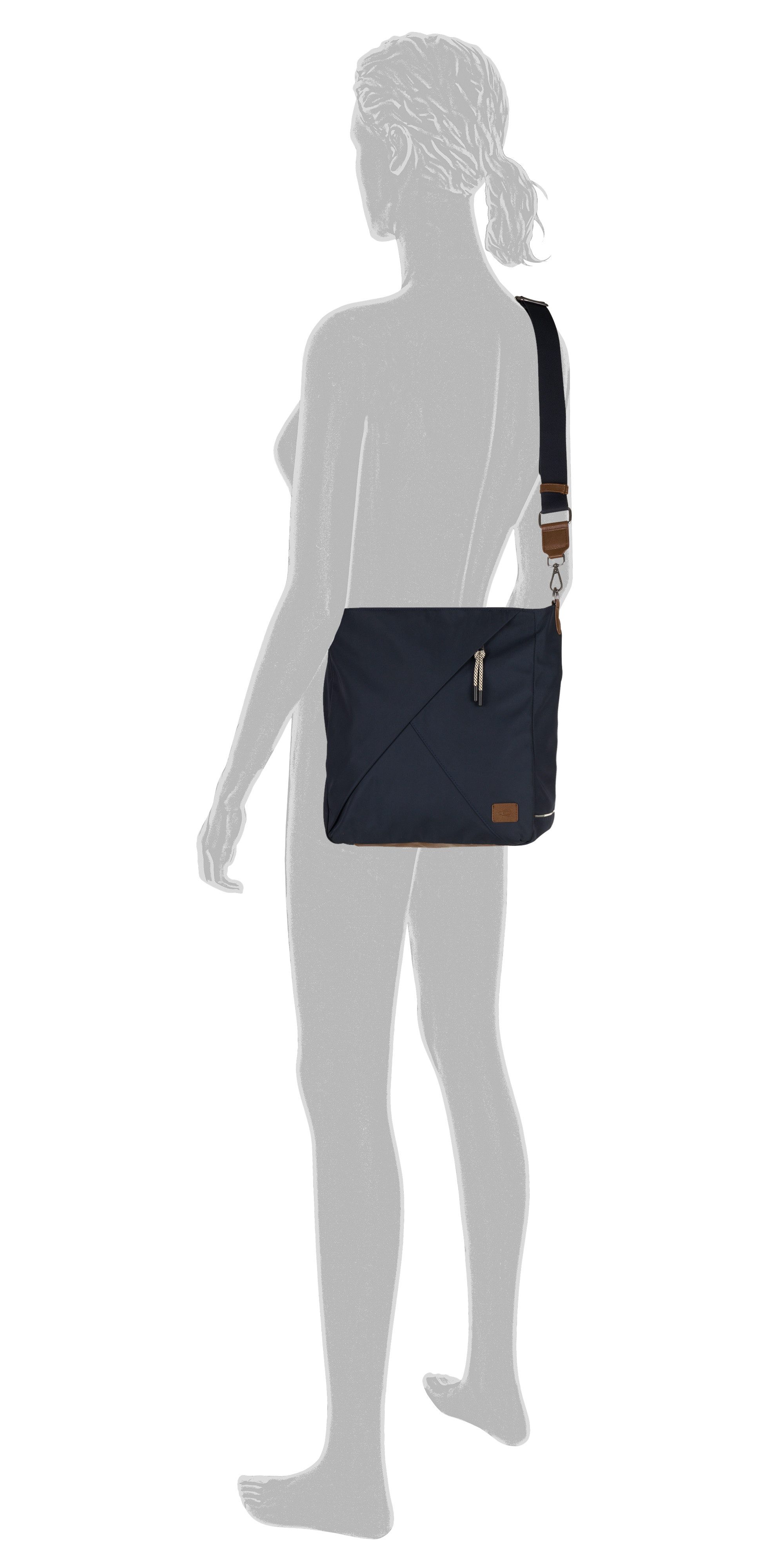 camel active Shopper Aurum (Set, 2-tlg., abnehmbare Anhänger), aus recyceltem Polyester in Nylonstruktur, leicht & mit feinen Details