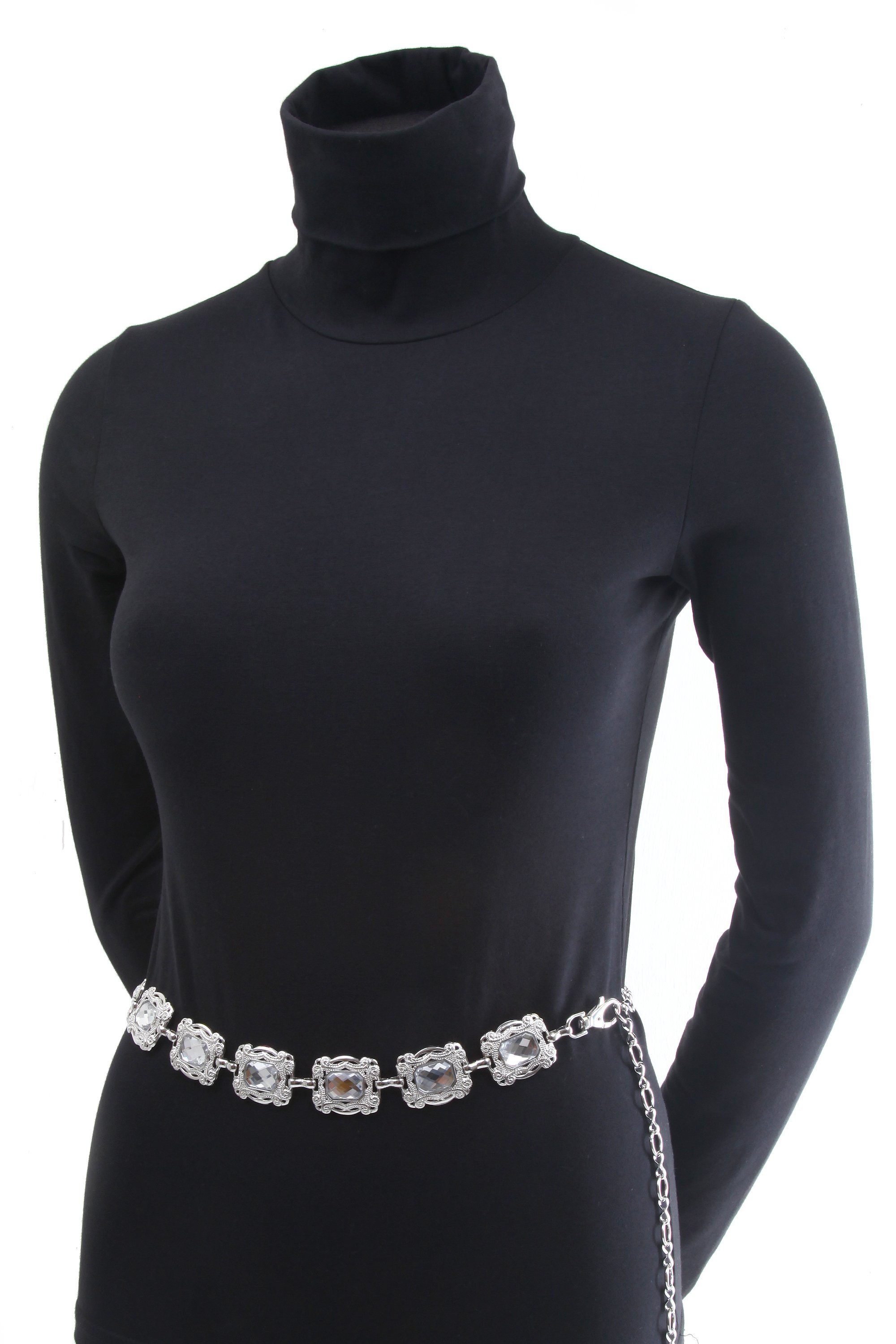 COLLEZIONE ALESSANDRO Kettengürtel Marisa im edlen Design mit großem Strass Stein