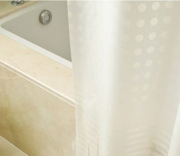 Rosnek Duschvorhang »Transparent, Streifen, PEVA, wasserdicht,mit Haken, für das Badezimmer« Breite 120 cm, Höhe 200 cm