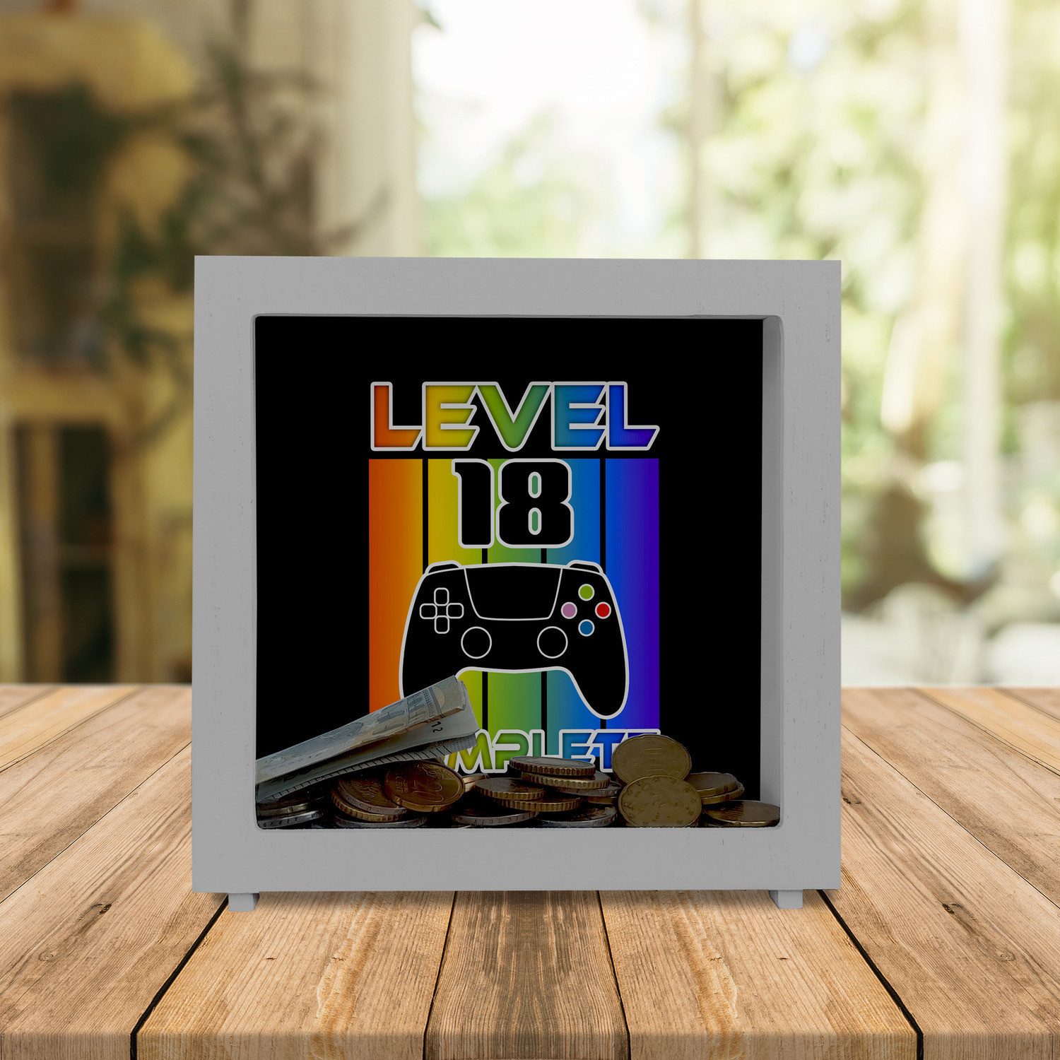 speecheese Spardose 18. Geburtstag Gamer Rahmen günstig online kaufen