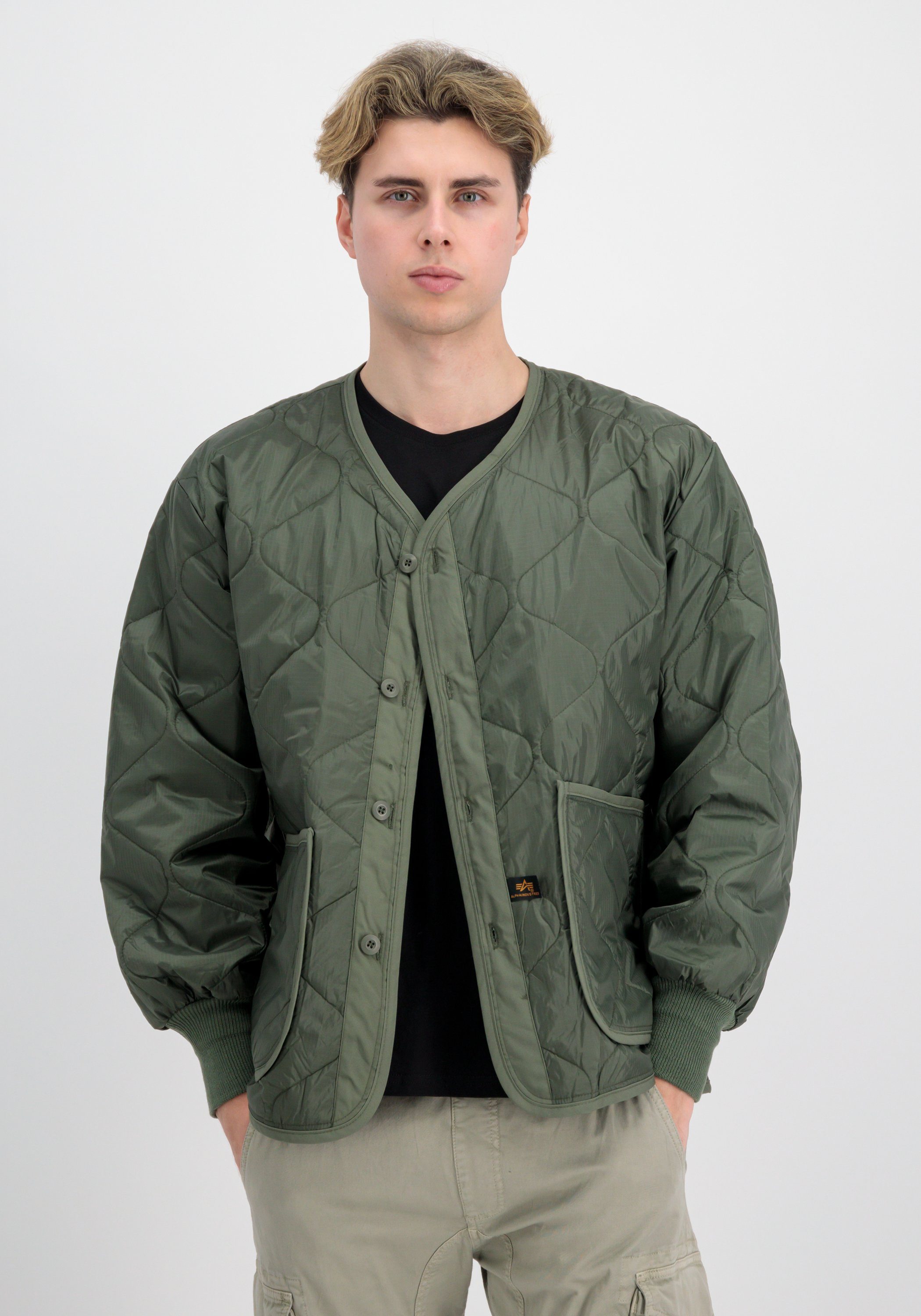 Fieldjacket olive Alpha (HERITAGE) Field ALS - Industries Liner Alpha Jackets Men Industries