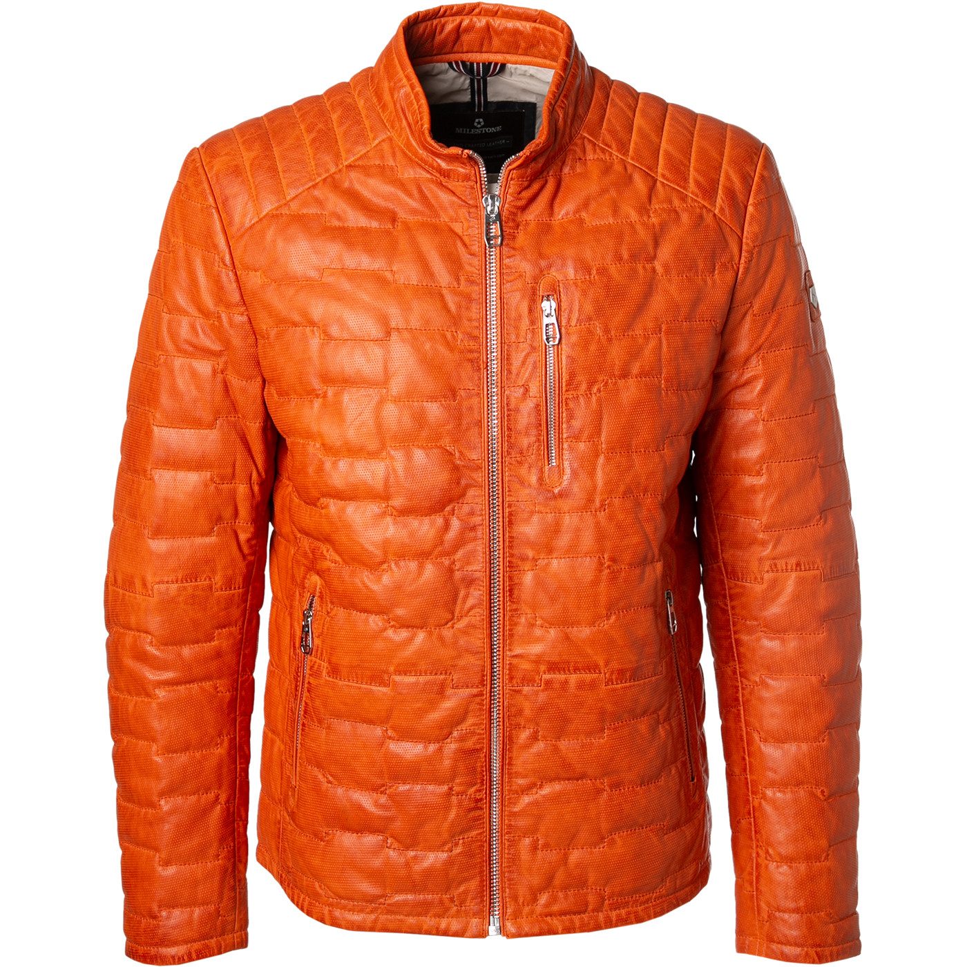 Milestone Lederjacke aus gestepptem Lammleder günstig online kaufen