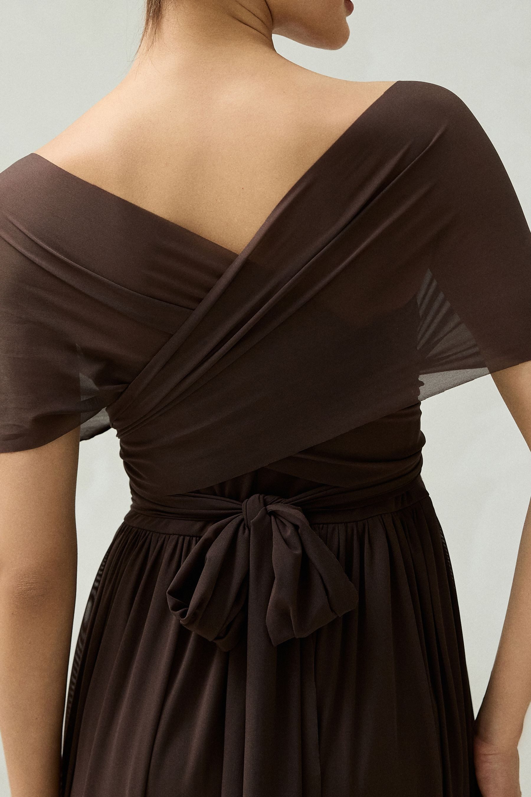 Next Partykleid Multiway-Brautjungfernkleid aus Mesh (1-tlg)