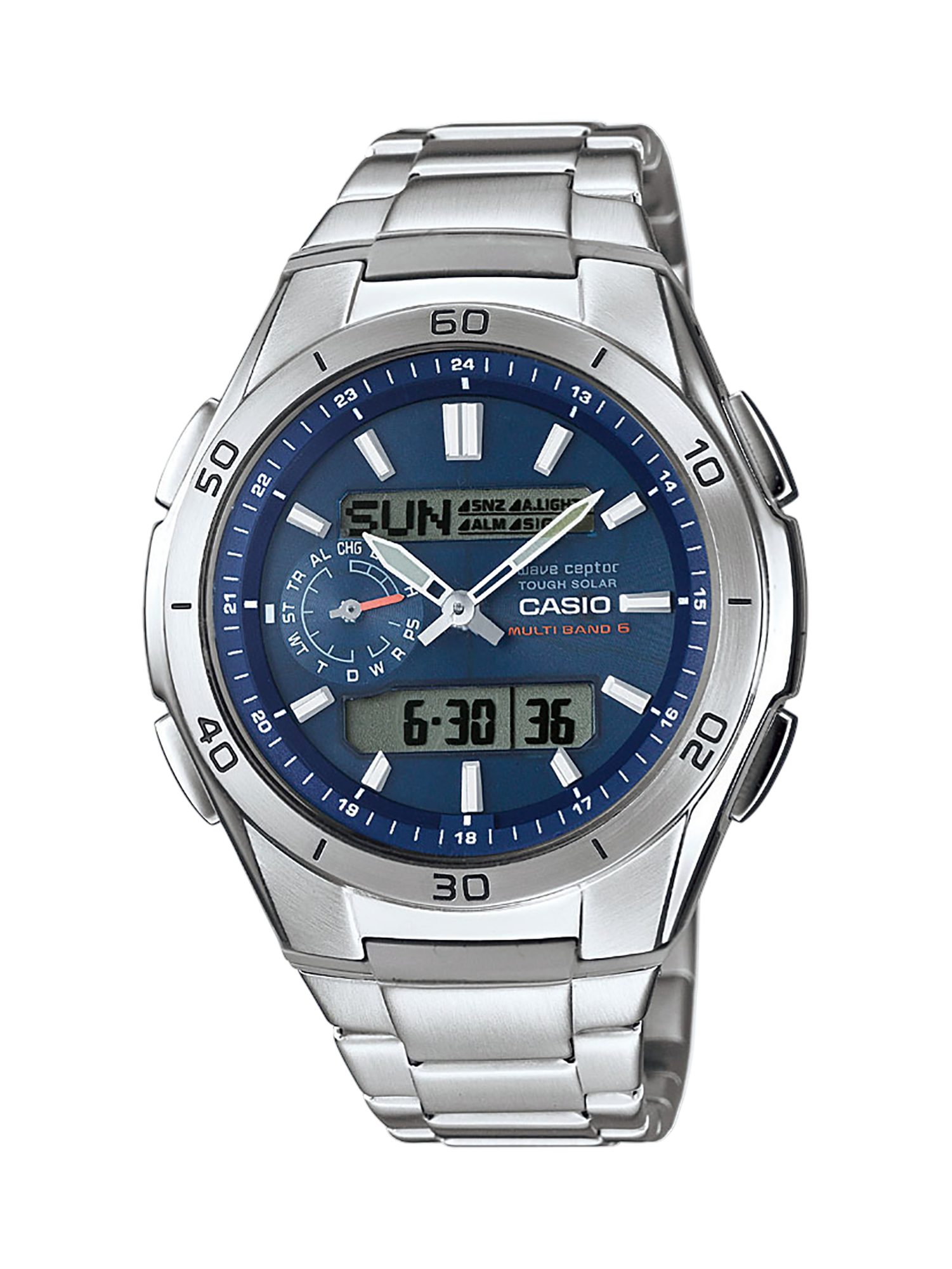 CASIO Funkuhr Herrenuhr Funk-Solar