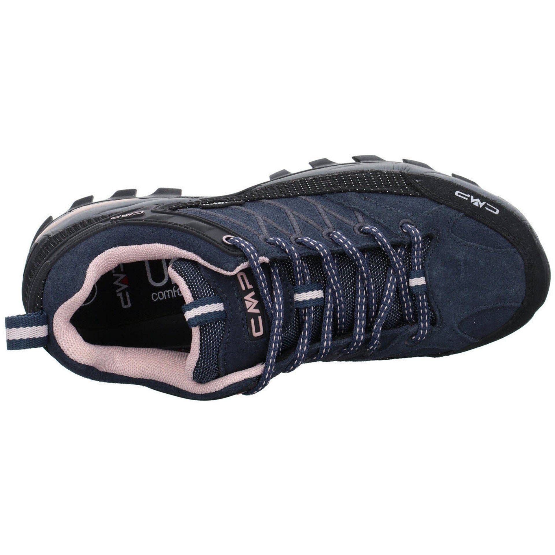 (201) Low Schuhe Damen CMP Leder-/Textilkombination Riegel Outdoorschuh anthrazit Outdoorschuh Outdoor