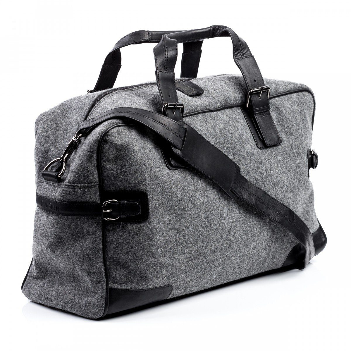 Echtleder XL schwarz-grau Reisetasche Sporttasche Herren, Reisegepäck ROBERTO, FEYNSINN & Weekender Damen Leder Unisex für