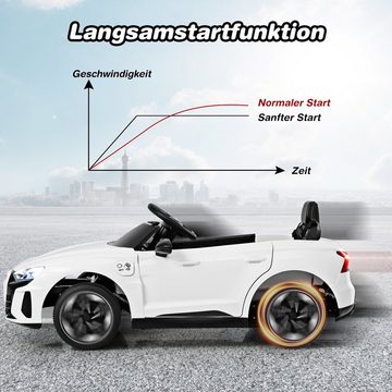 COSTWAY Elektro-Kinderauto 12V Audi Elektroauto, 3-5 km/h