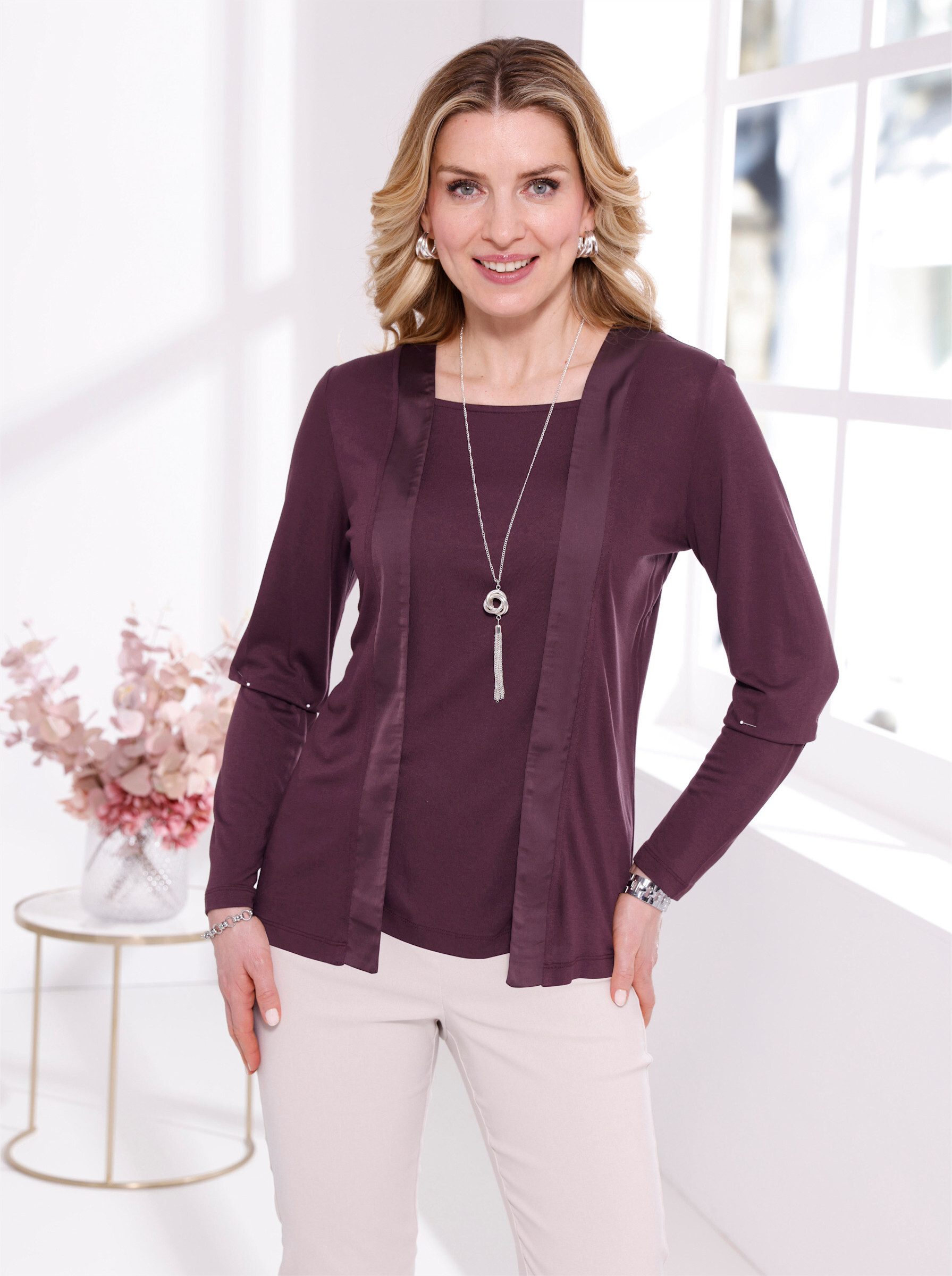 Sieh an! T-Shirt 2-in-1-Shirt Langarm – Bild 4 von 5
