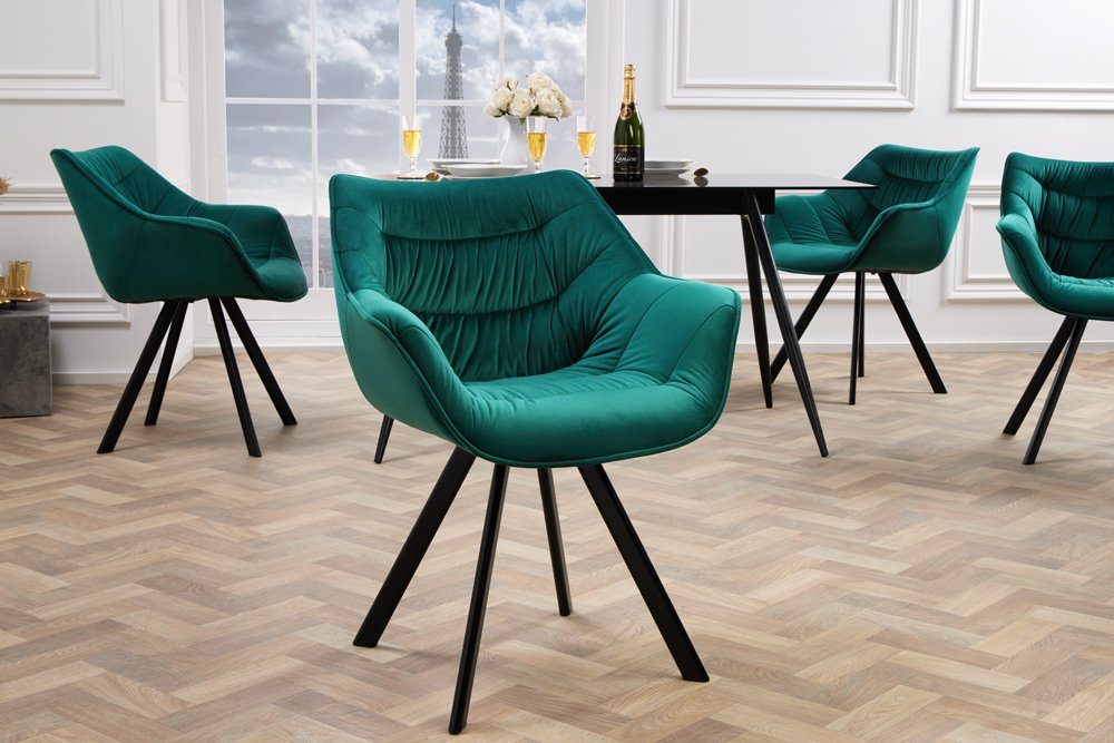 riess-ambiente Polsterstuhl THE DUTCH COMFORT smaragdgrün günstig online kaufen