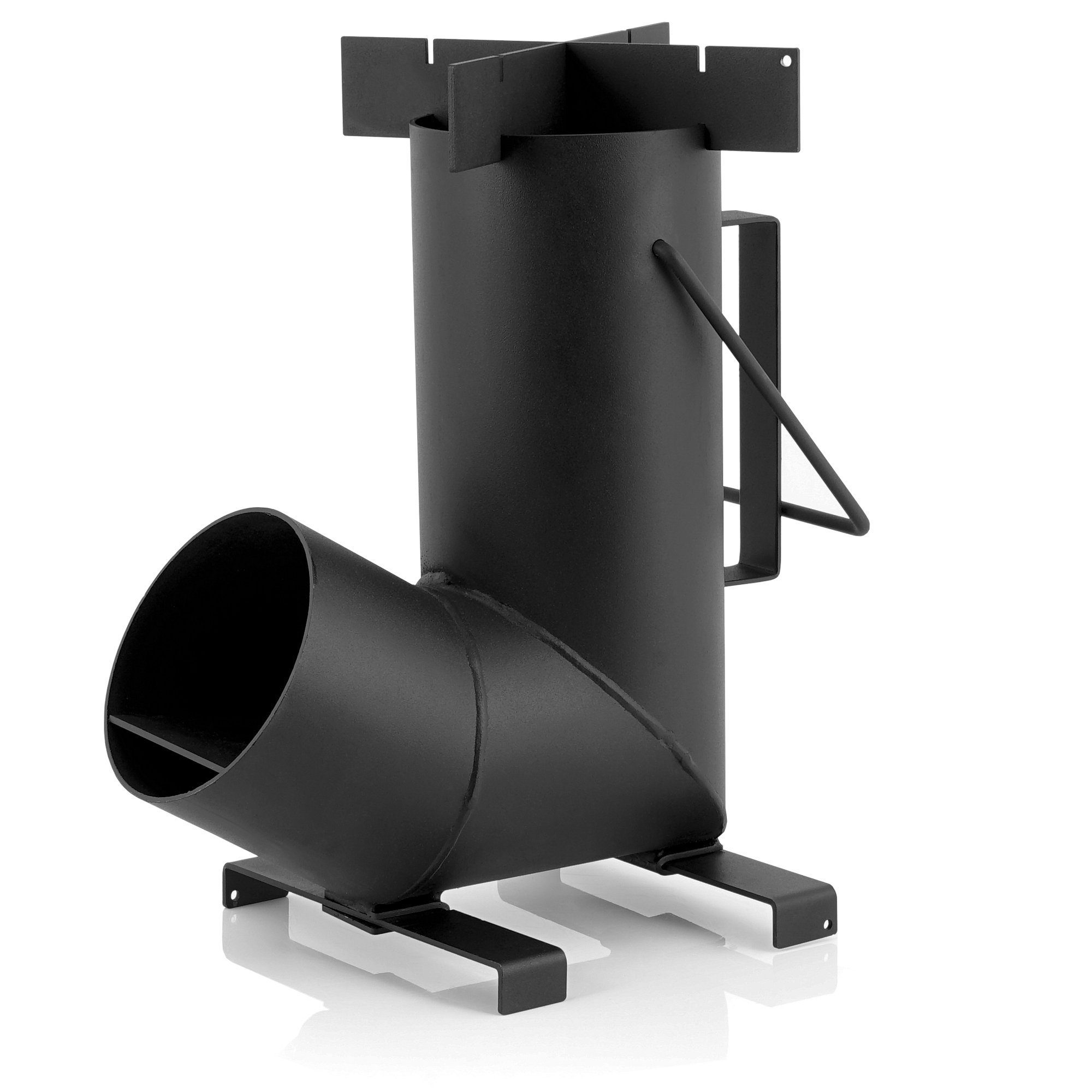 BBQ-Toro Feuerstelle Raketenofen RAKETE 6, Rocket Stove aus 1,5-mm-dickem Stahl