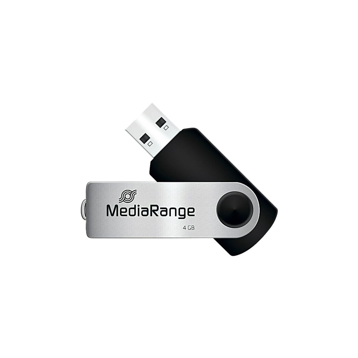 Mediarange MR907 USB-Stick (Lesegeschwindigkeit 4 MB/s, mit drehbarer Kappe)