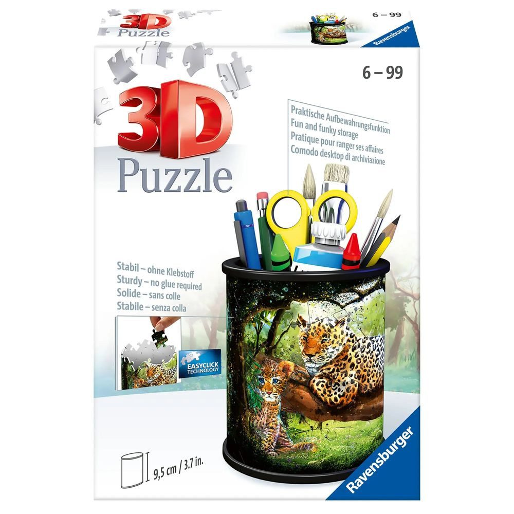 Ravensburger Puzzle Ravensburger 3D Puzzle 11263 - Utensilo Raubkatzen - 54 Teile -..., 54 Puzzleteile
